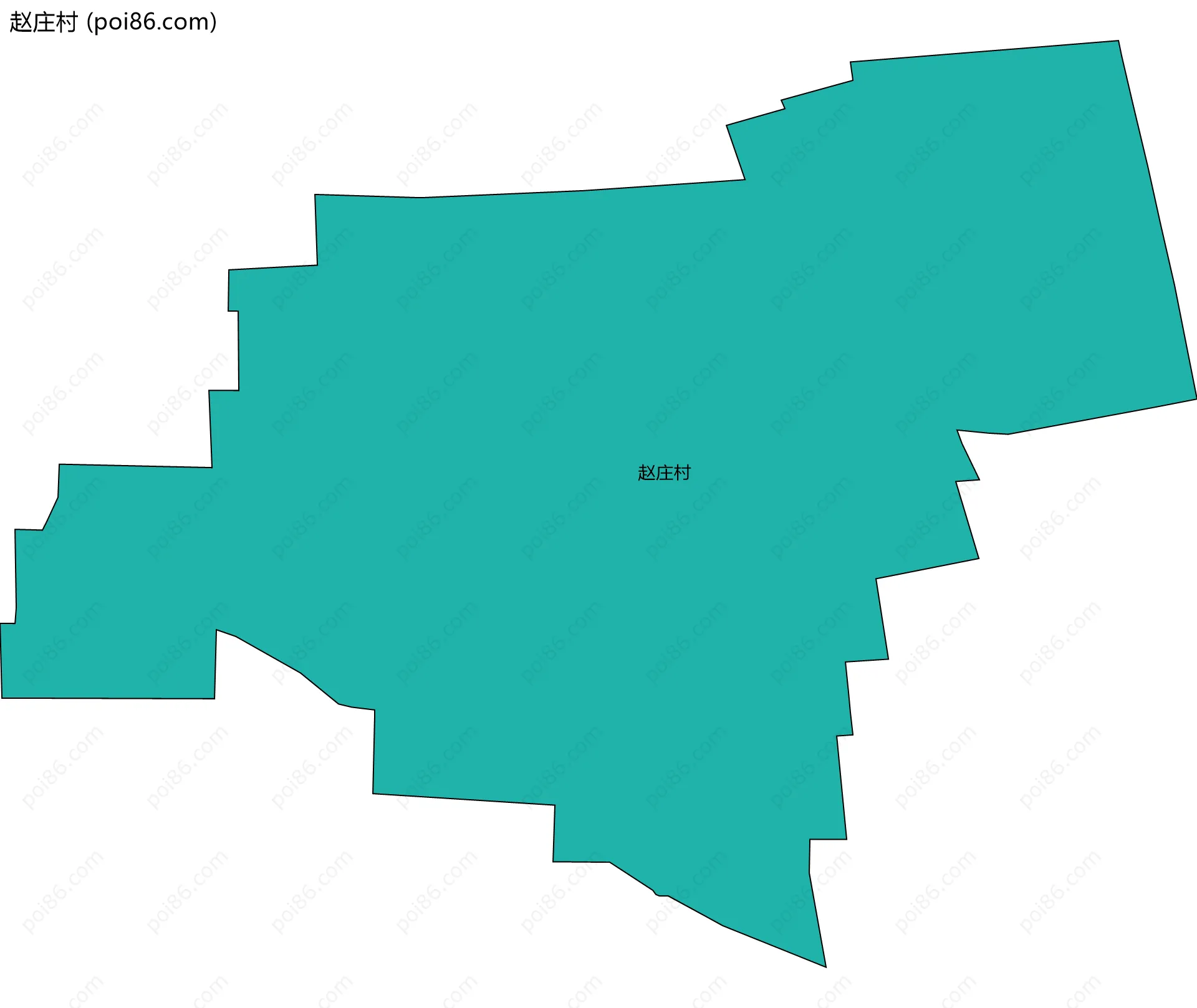 赵庄村边界地图