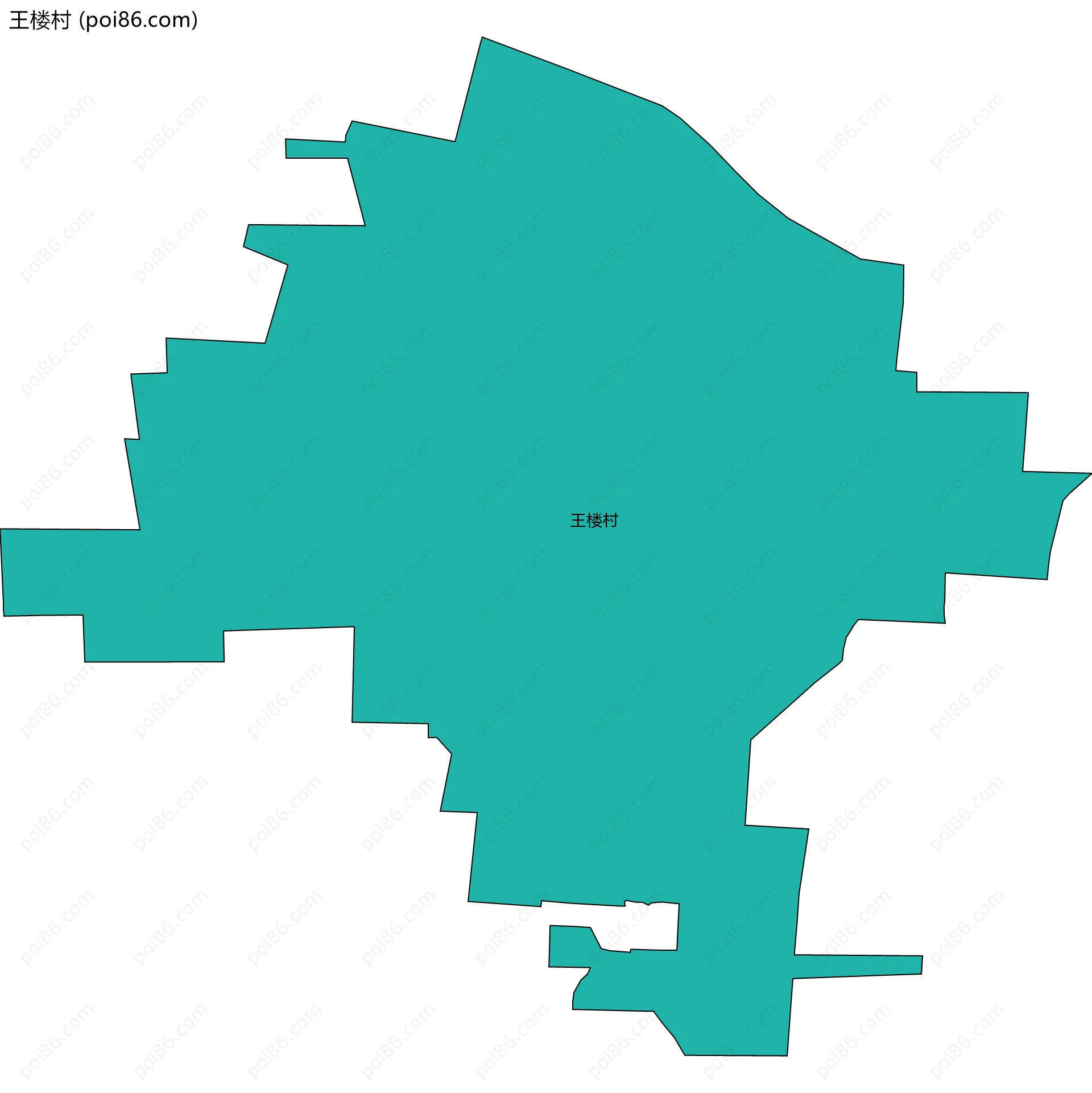 王楼村边界地图