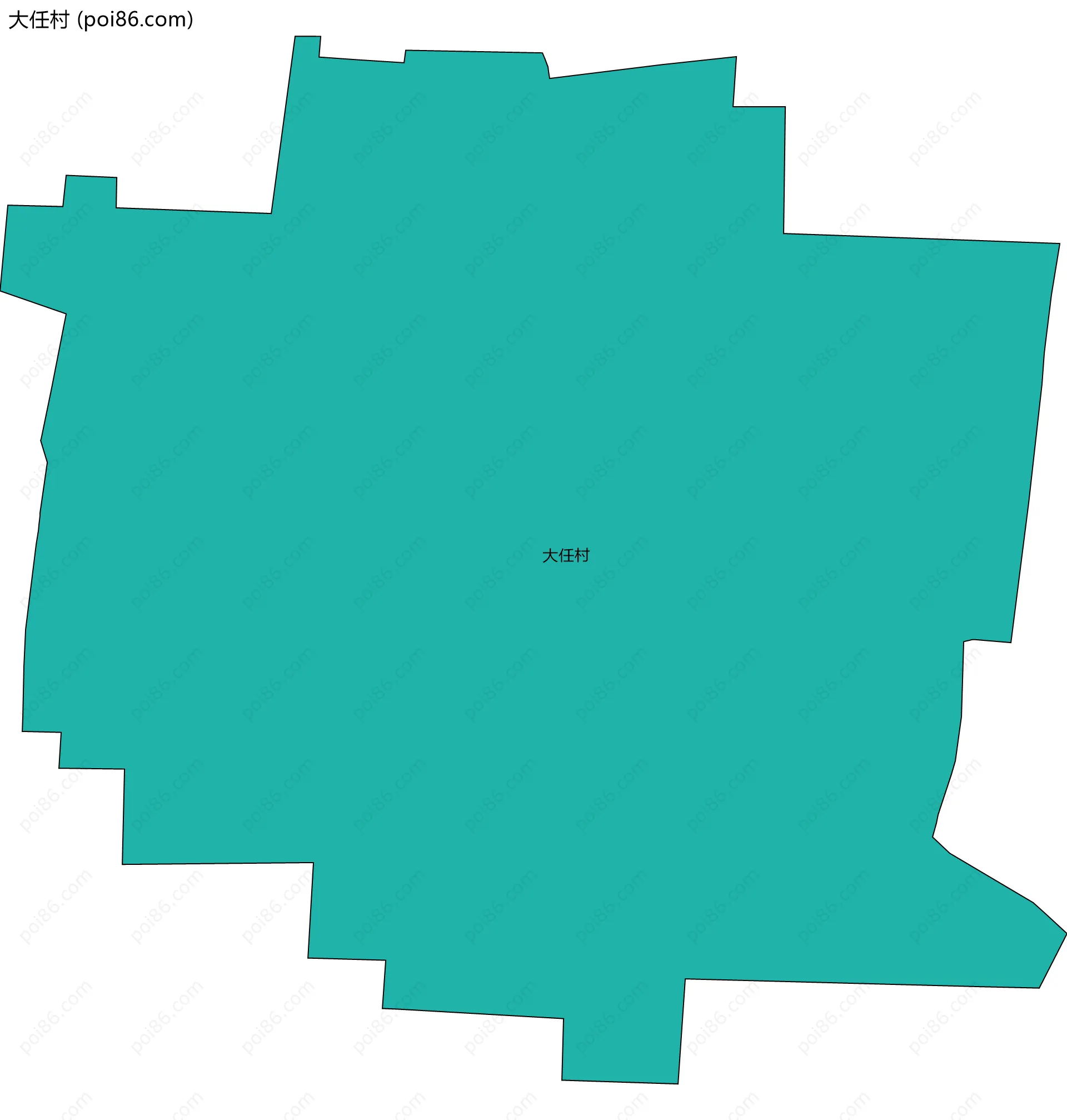 大任村边界地图
