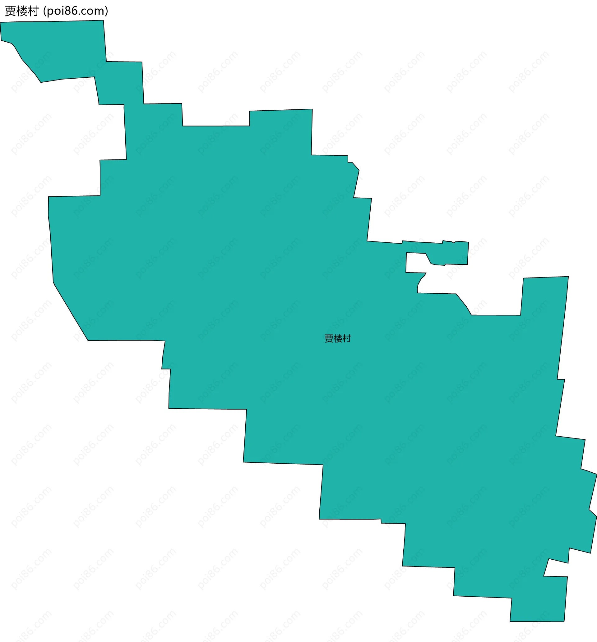 贾楼村边界地图