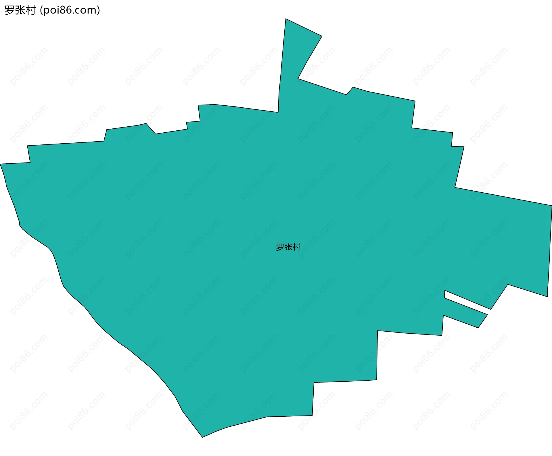罗张村边界地图
