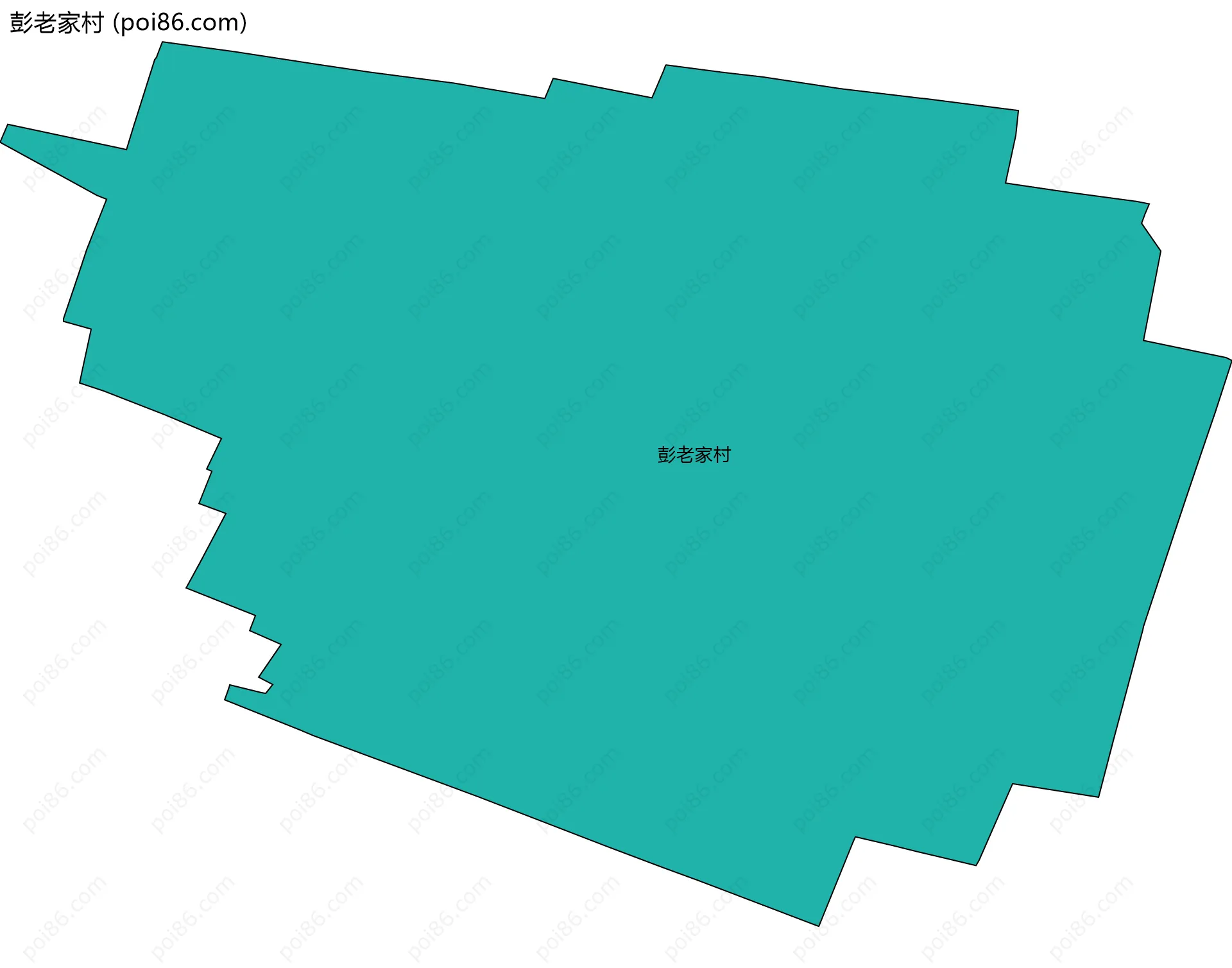 彭老家村边界地图