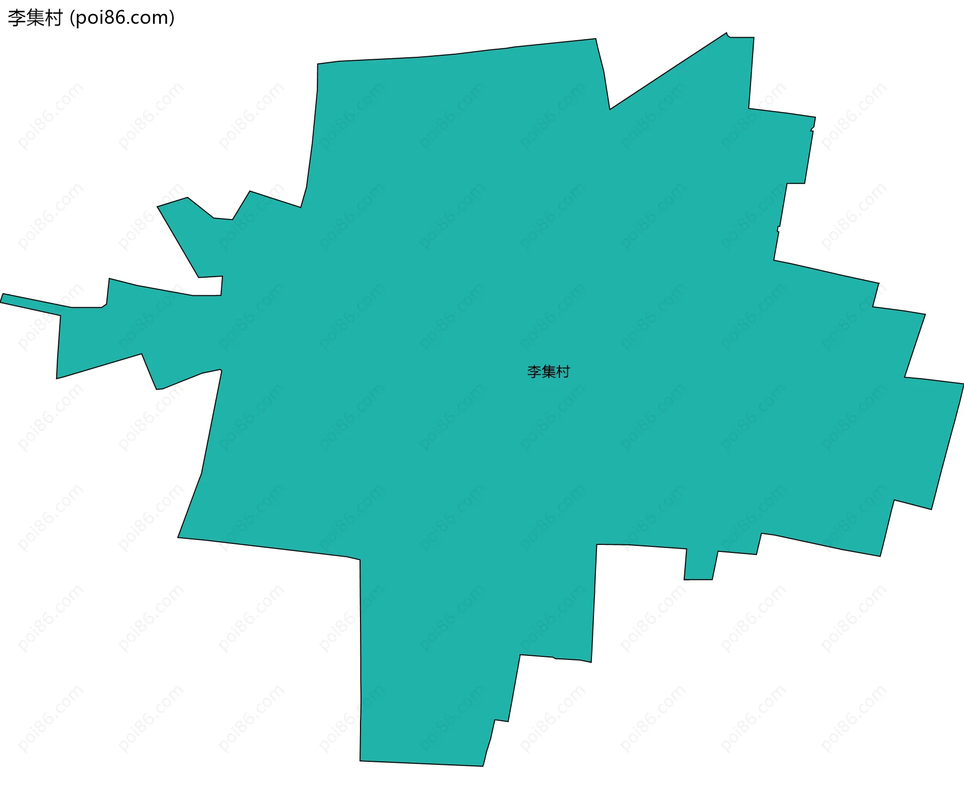 李集村边界地图