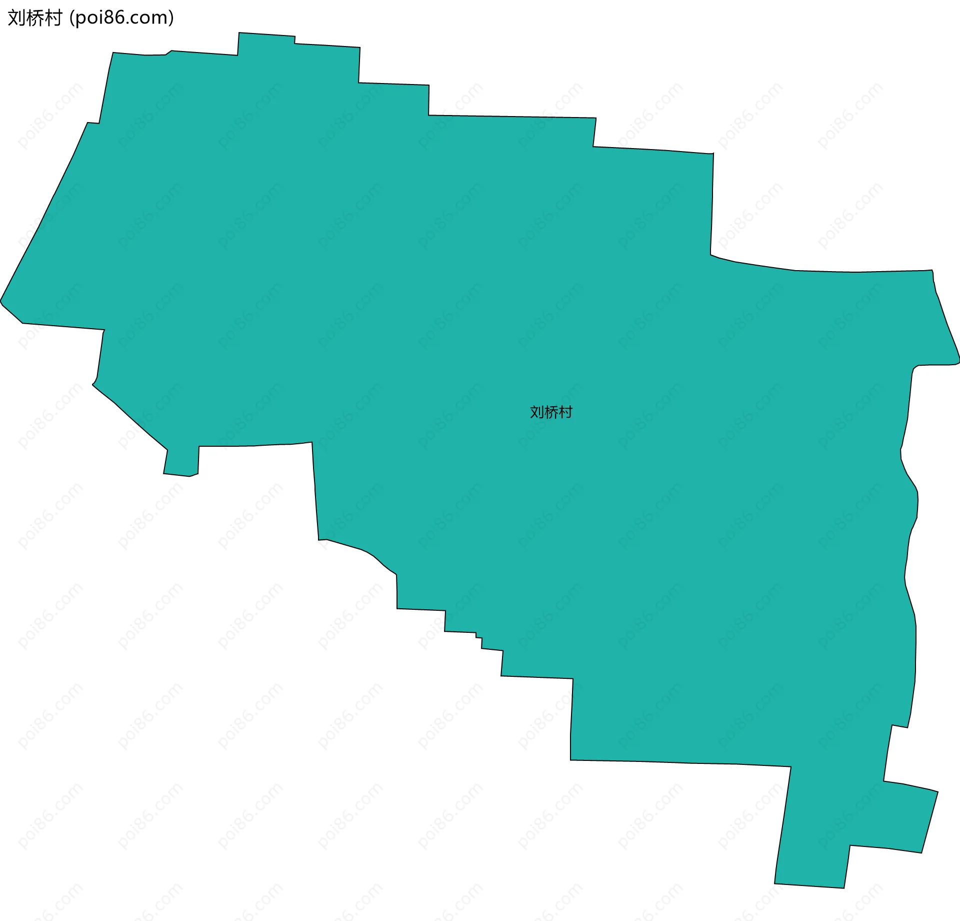 刘桥村边界地图