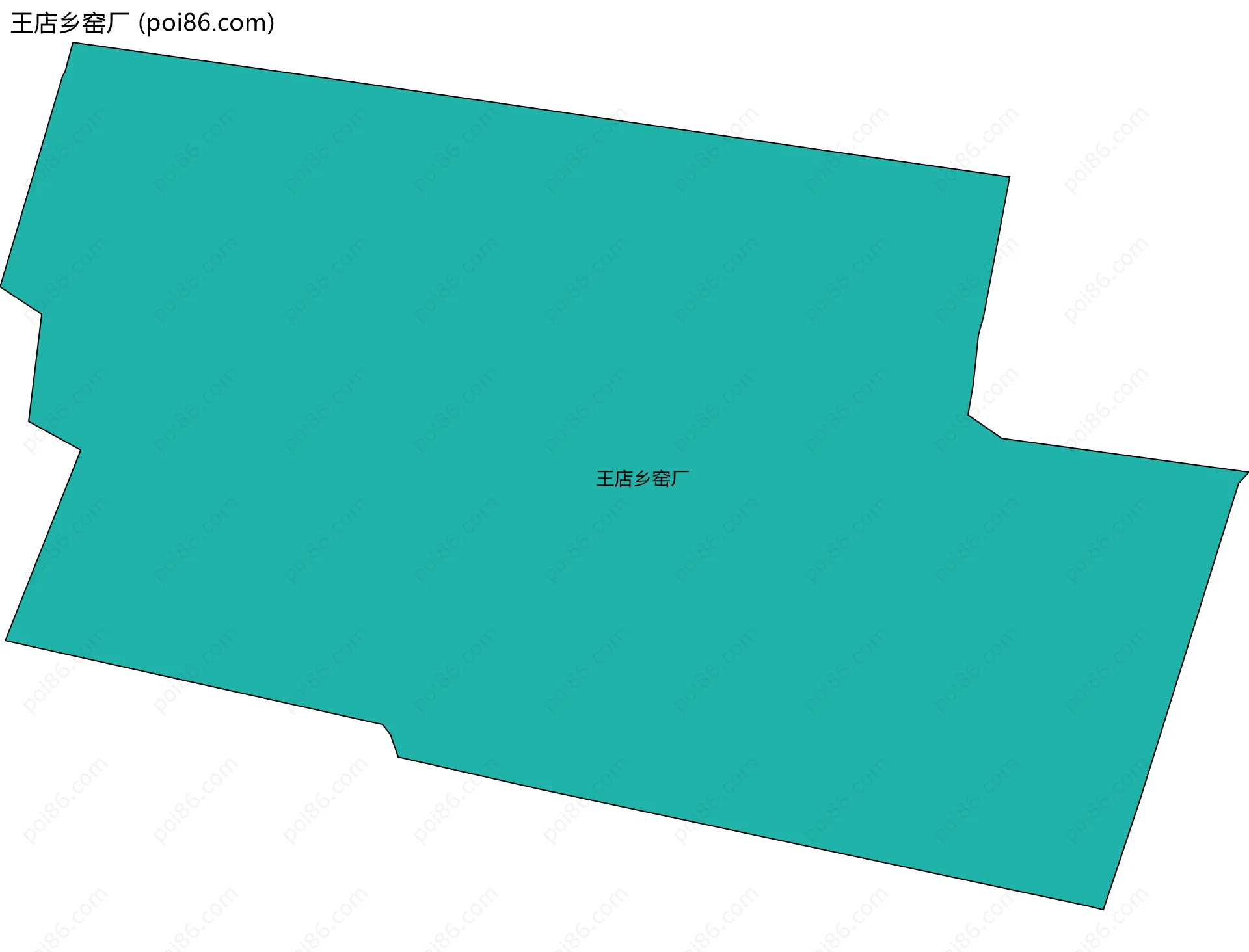 王店乡窑厂边界地图