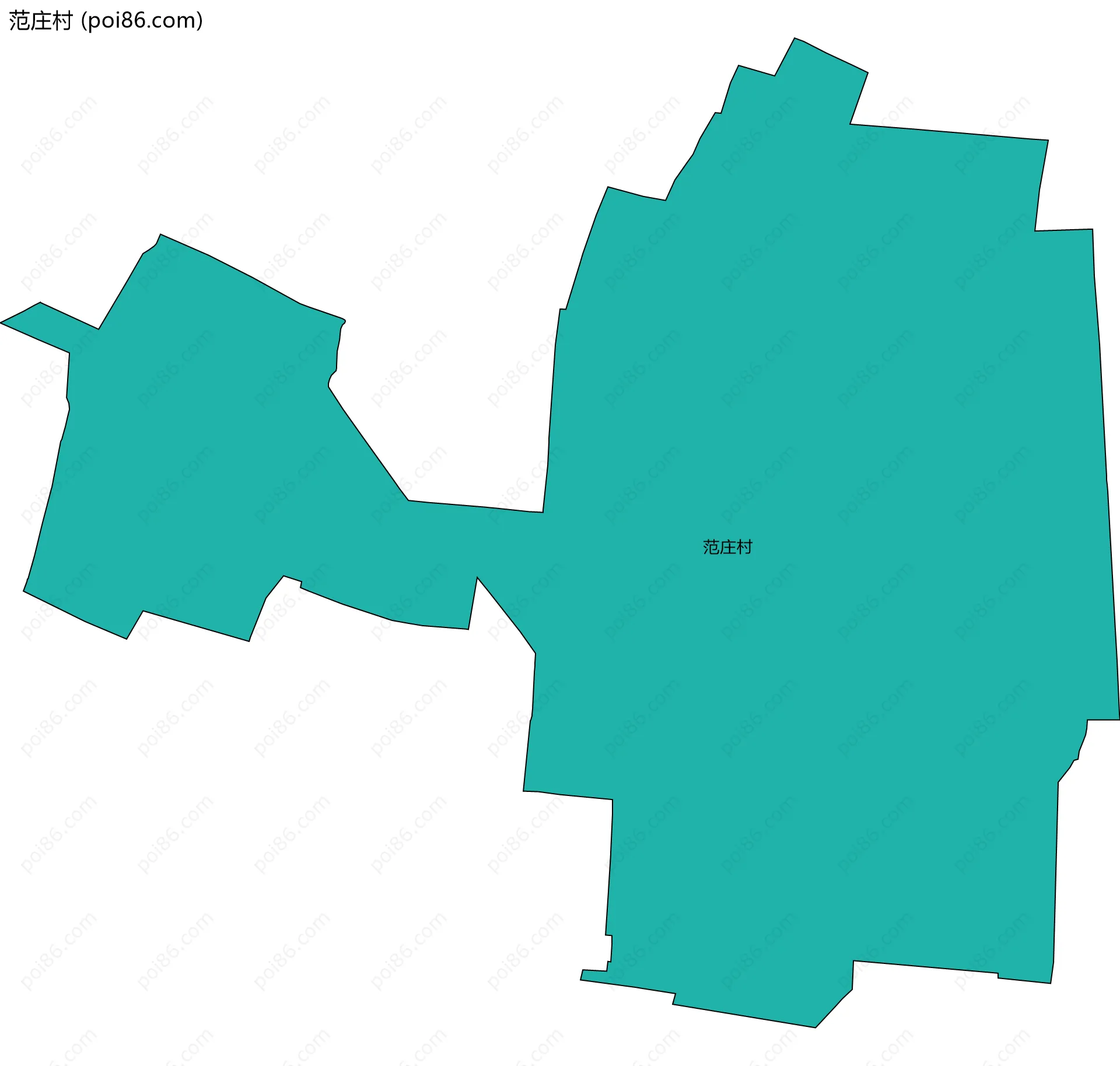 范庄村边界地图
