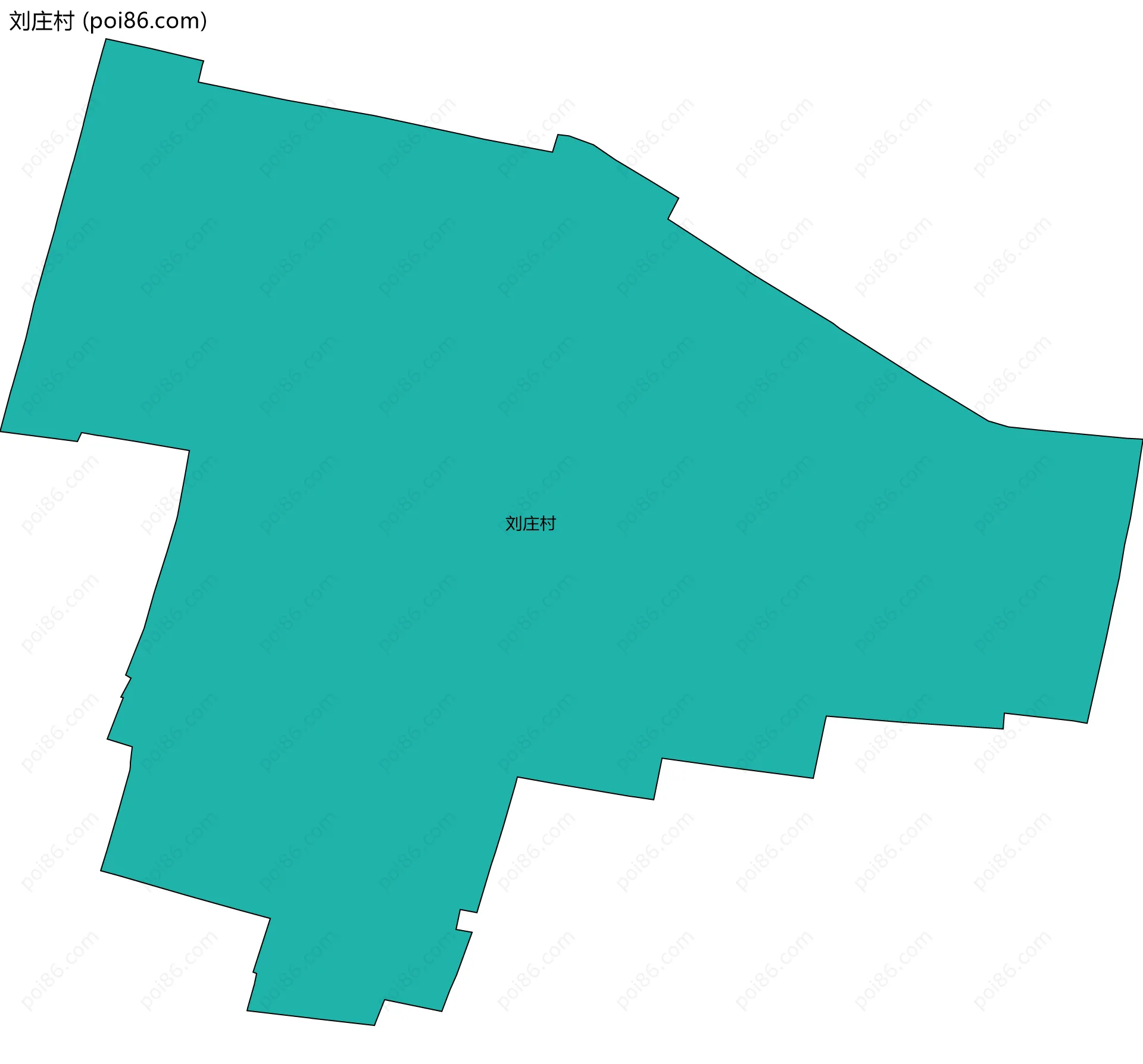 刘庄村边界地图