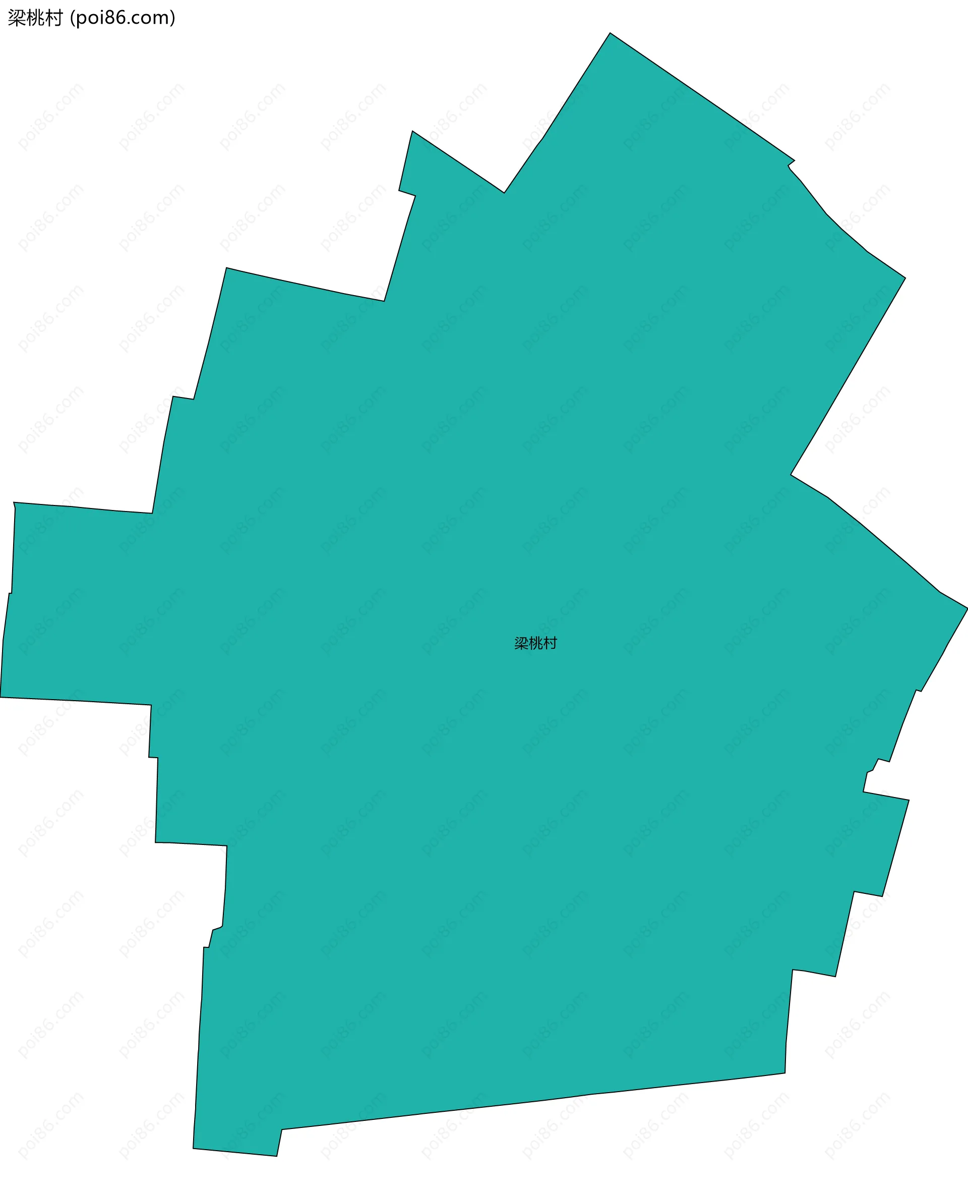 梁桃村边界地图