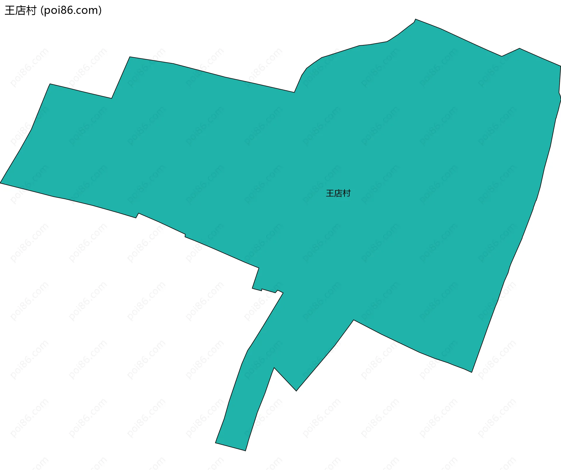 王店村边界地图