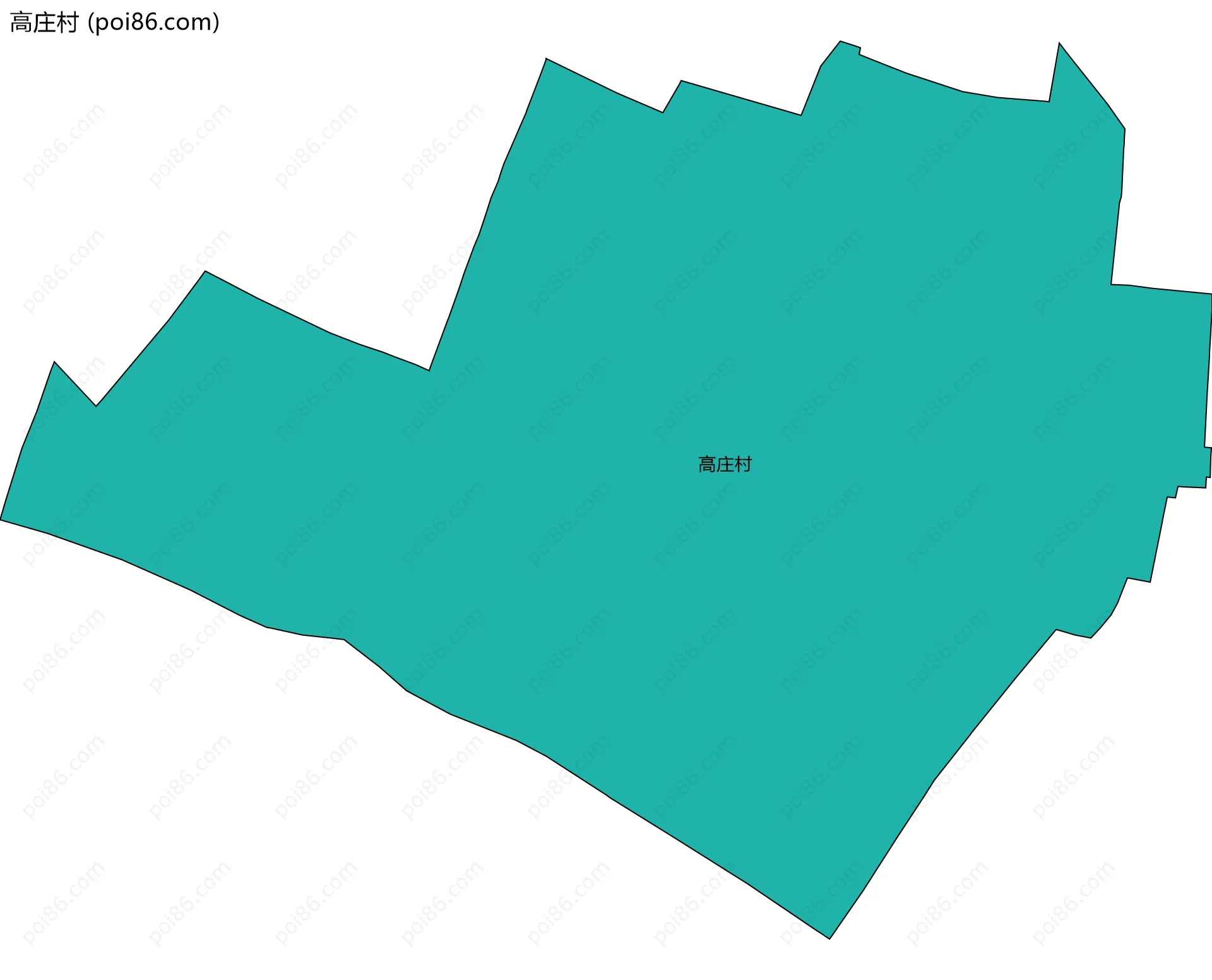 高庄村边界地图