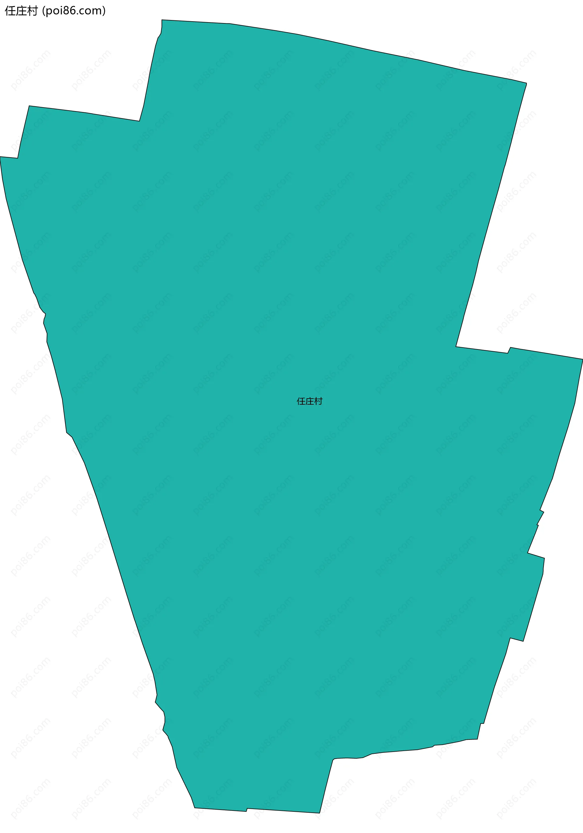 任庄村边界地图