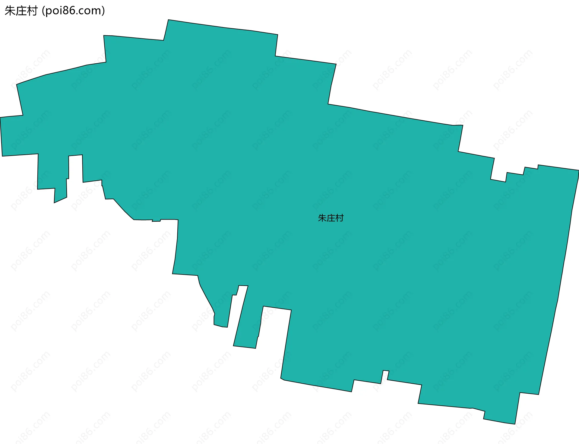 朱庄村边界地图
