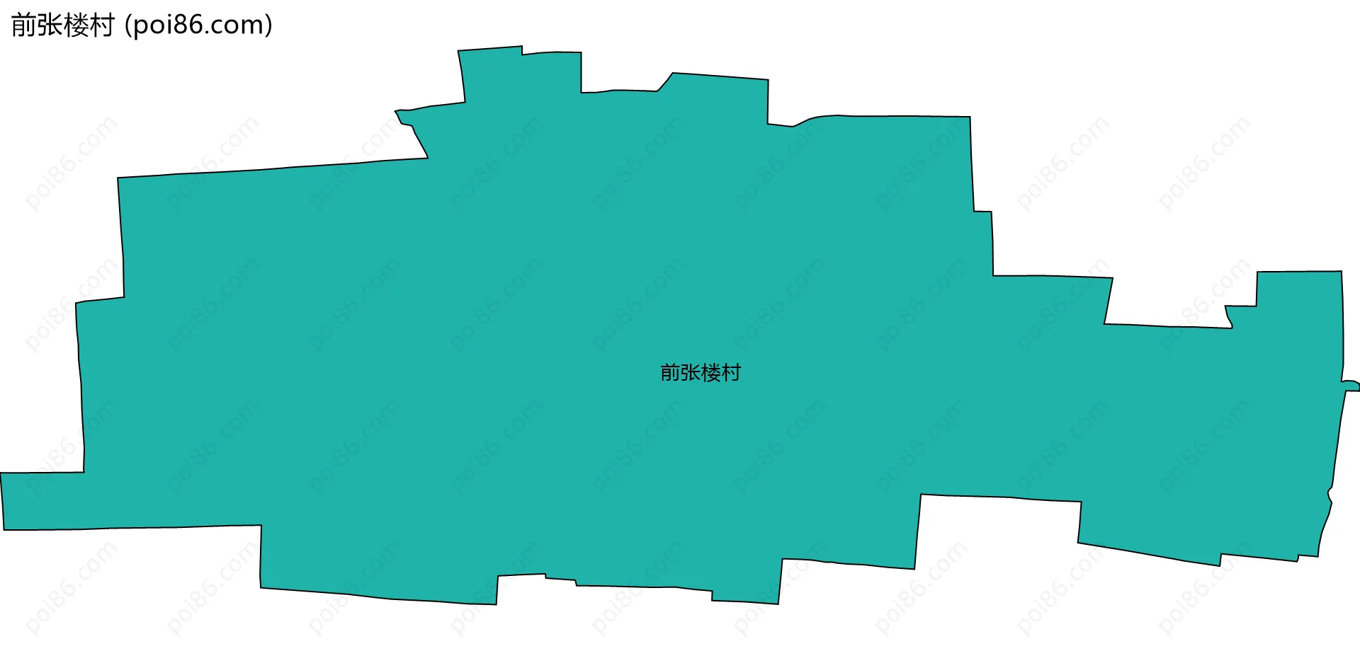 前张楼村边界地图