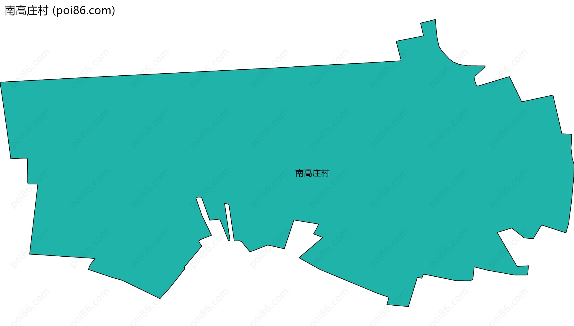 南高庄村边界地图