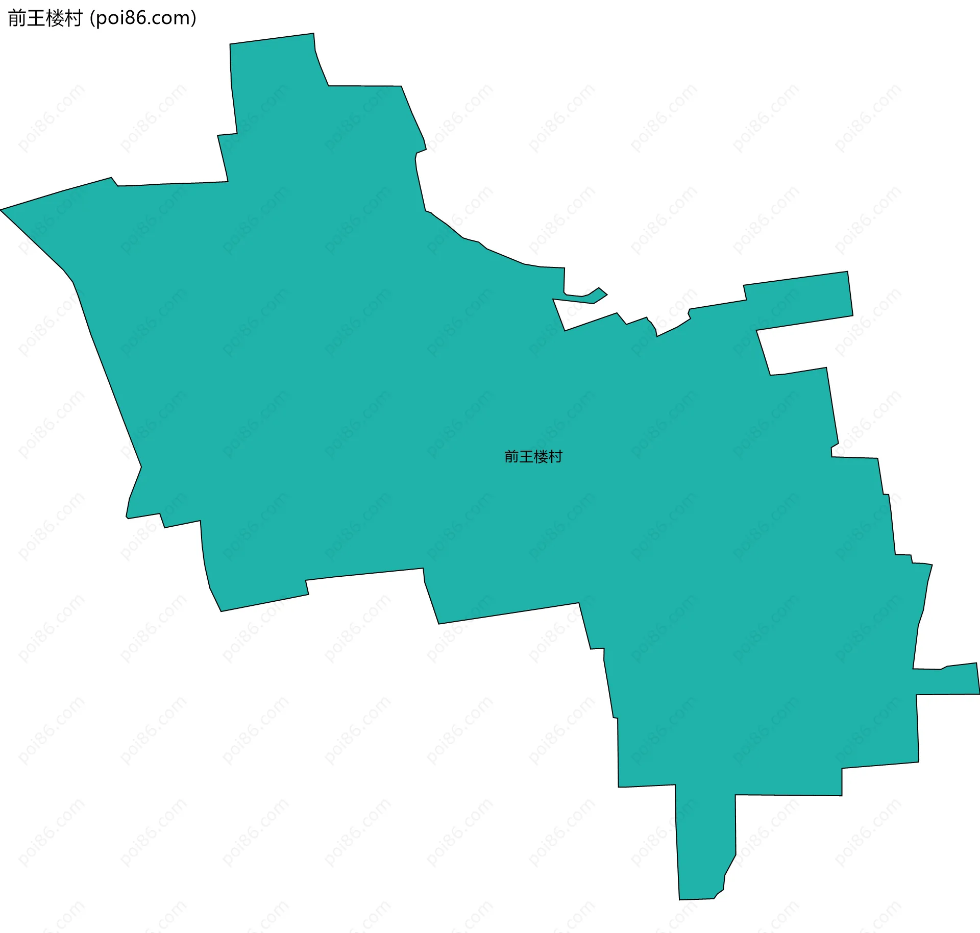 前王楼村边界地图