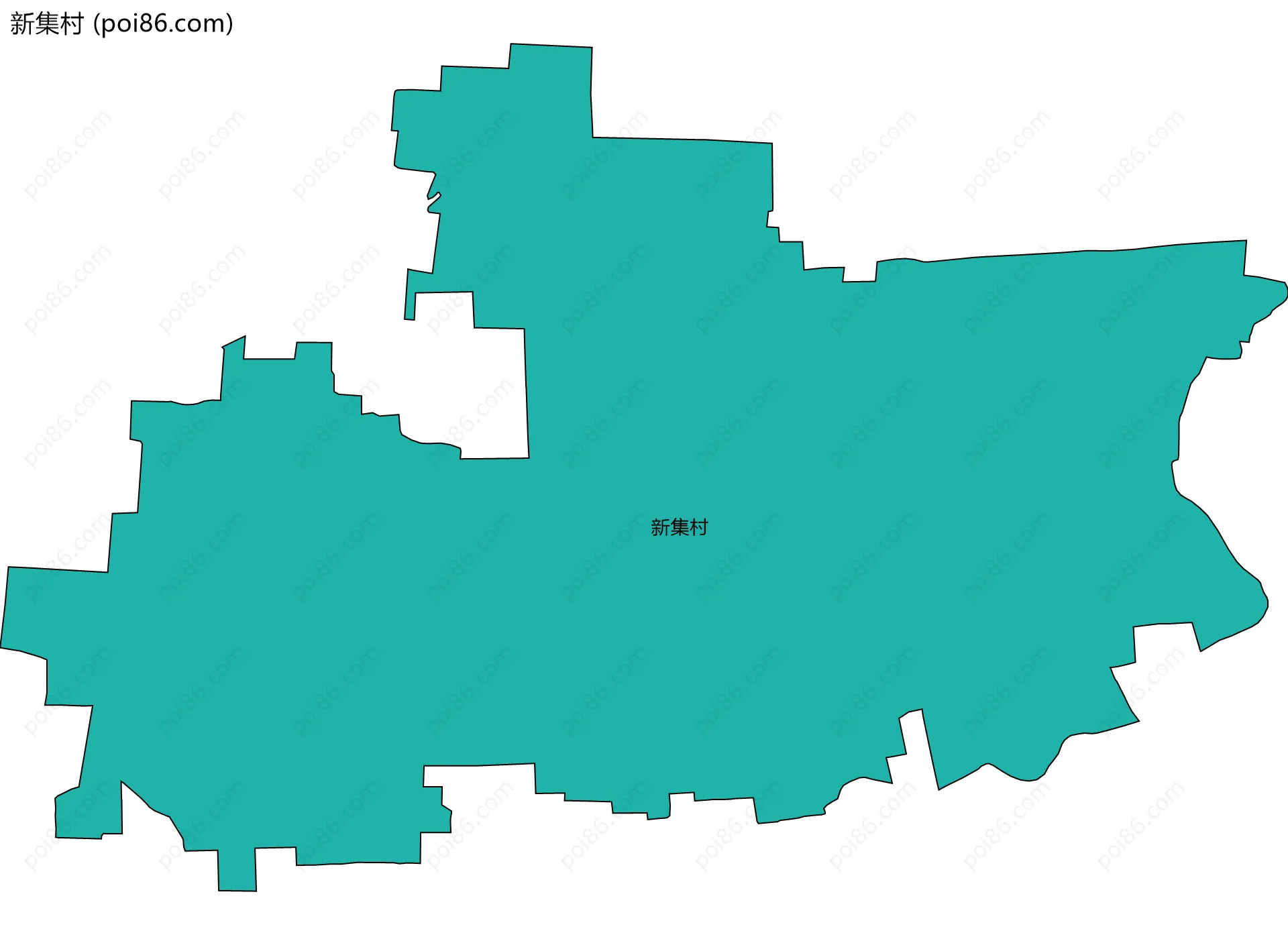 新集村边界地图