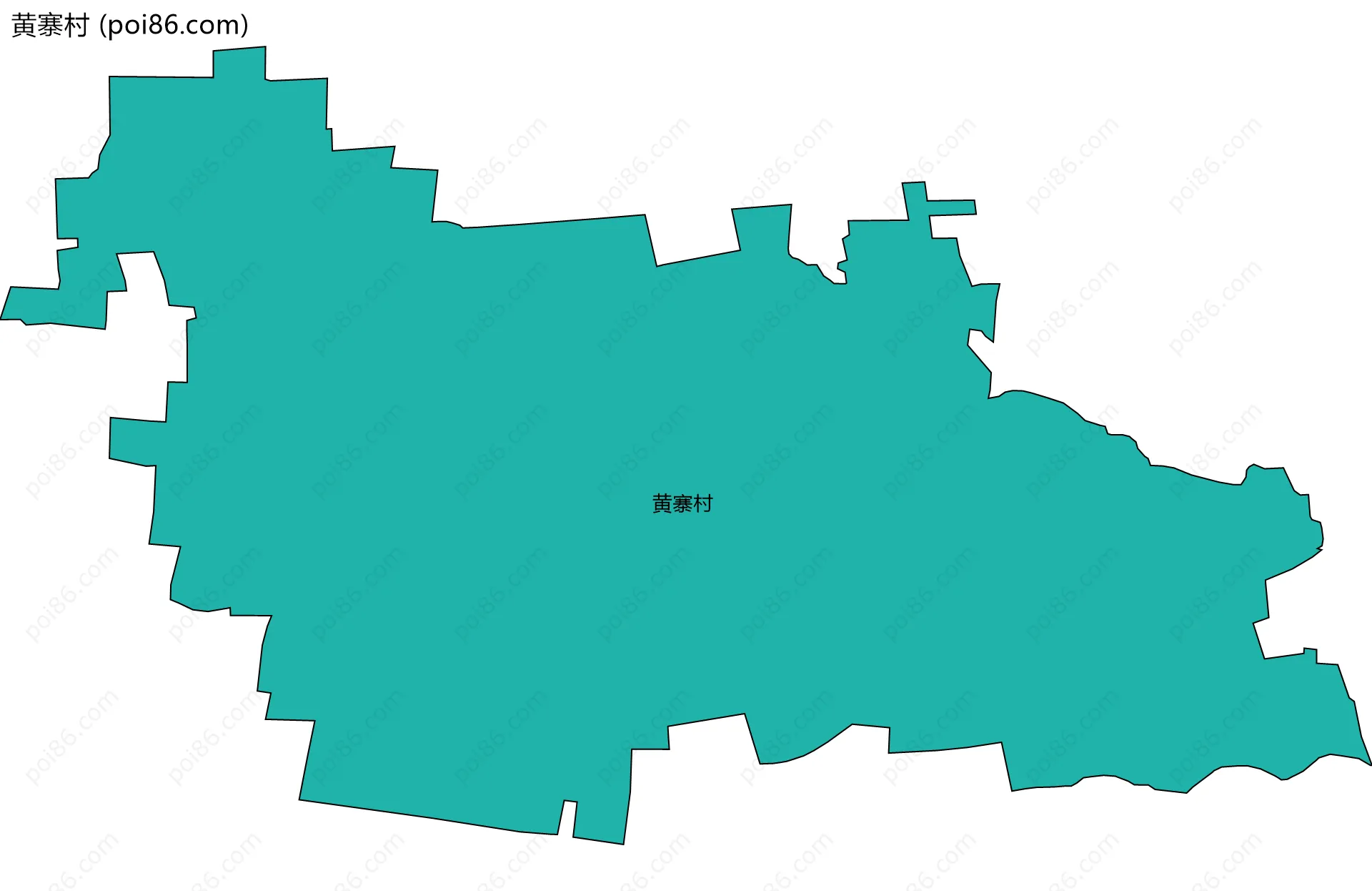 黄寨村边界地图