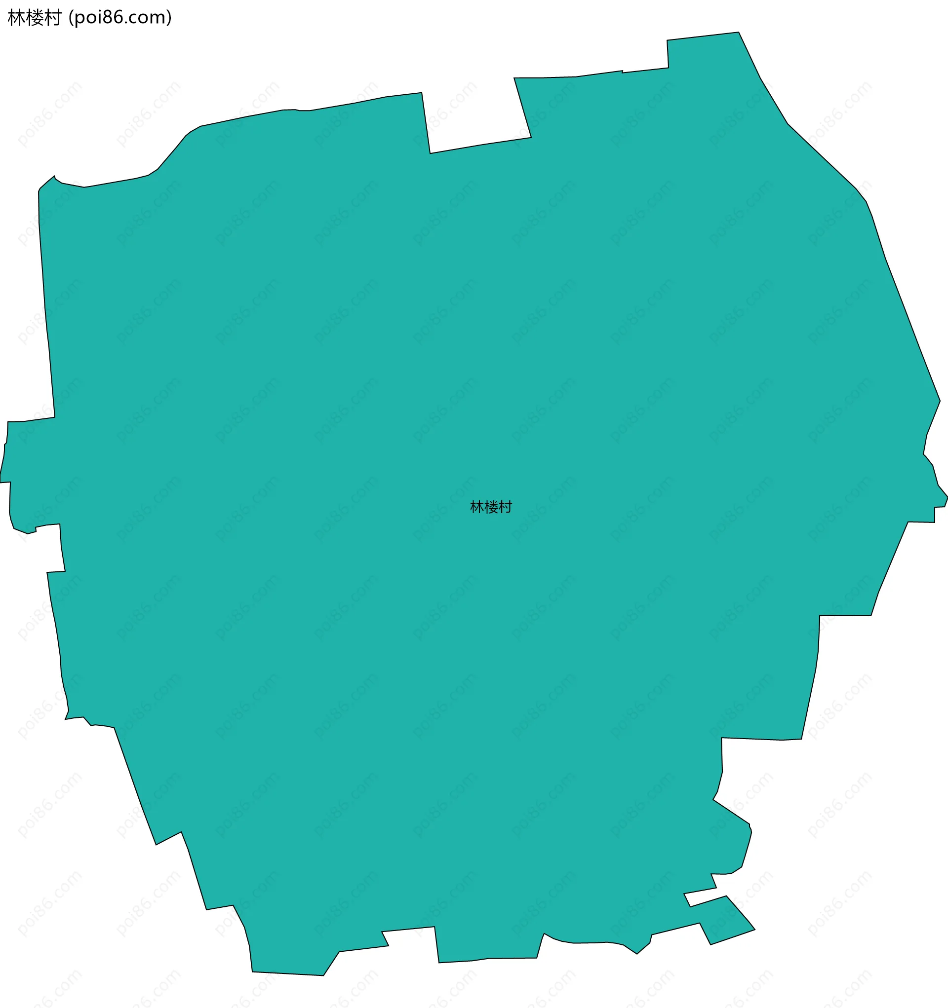 林楼村边界地图