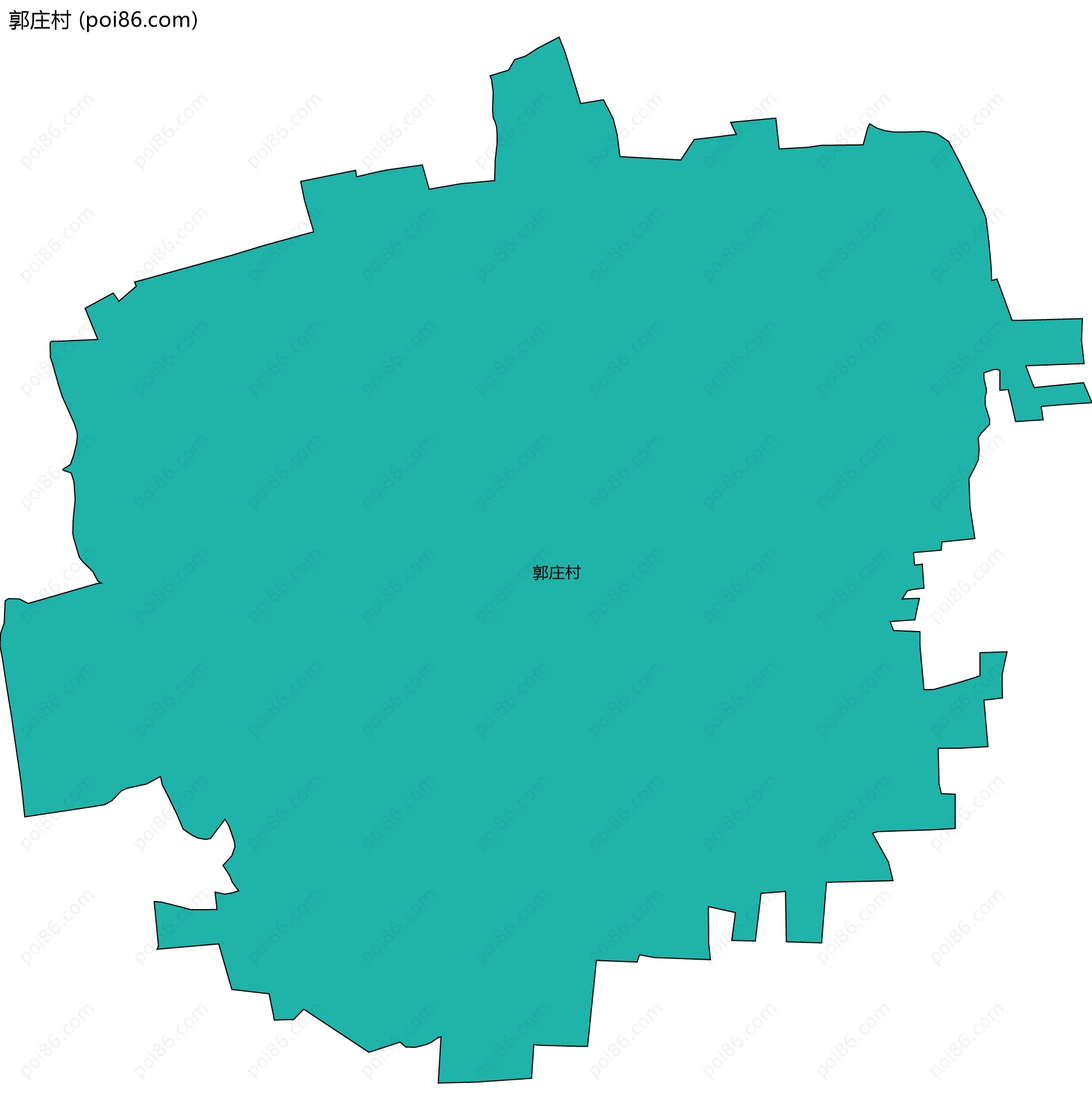 郭庄村边界地图