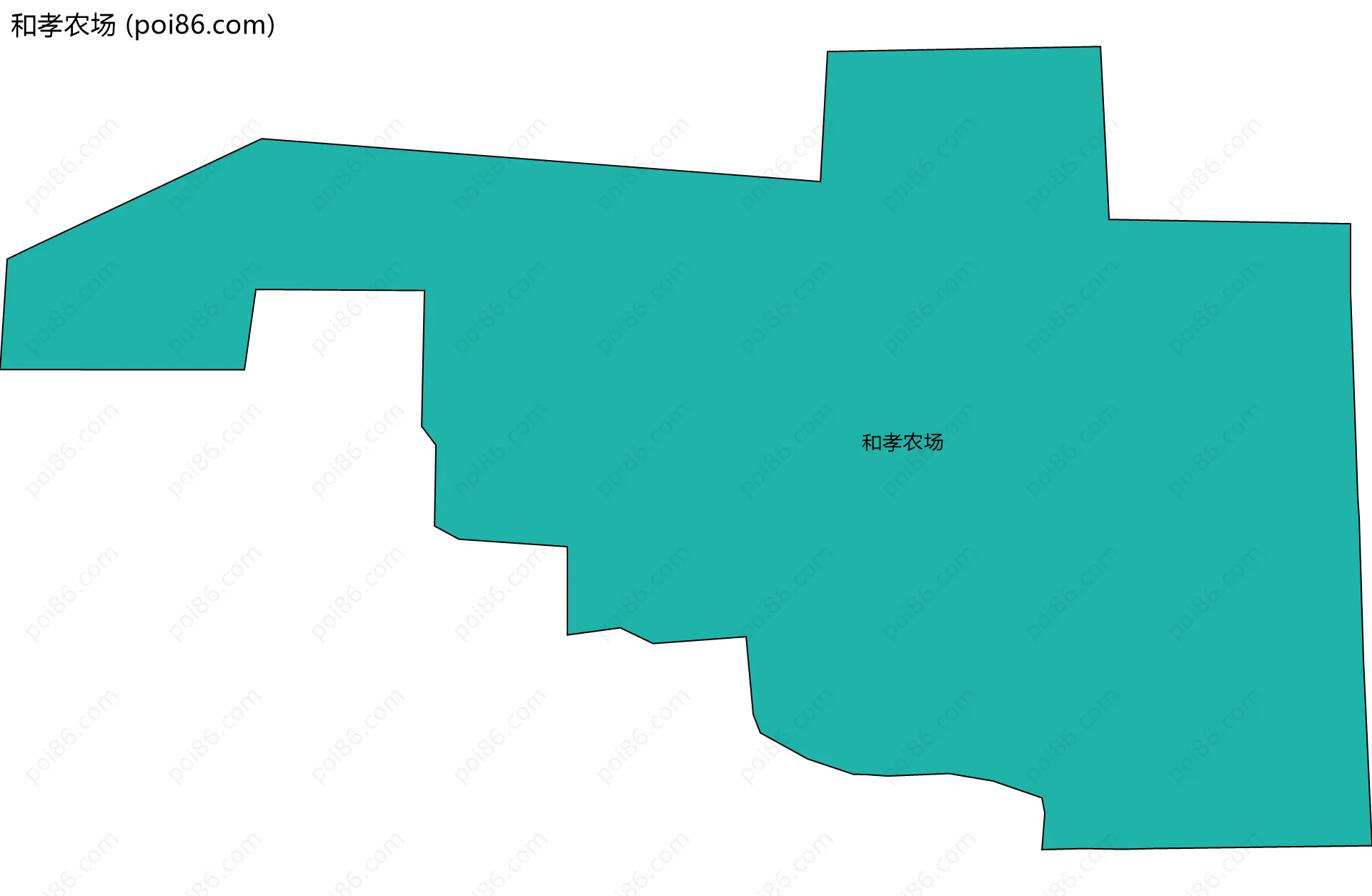 和孝农场边界地图