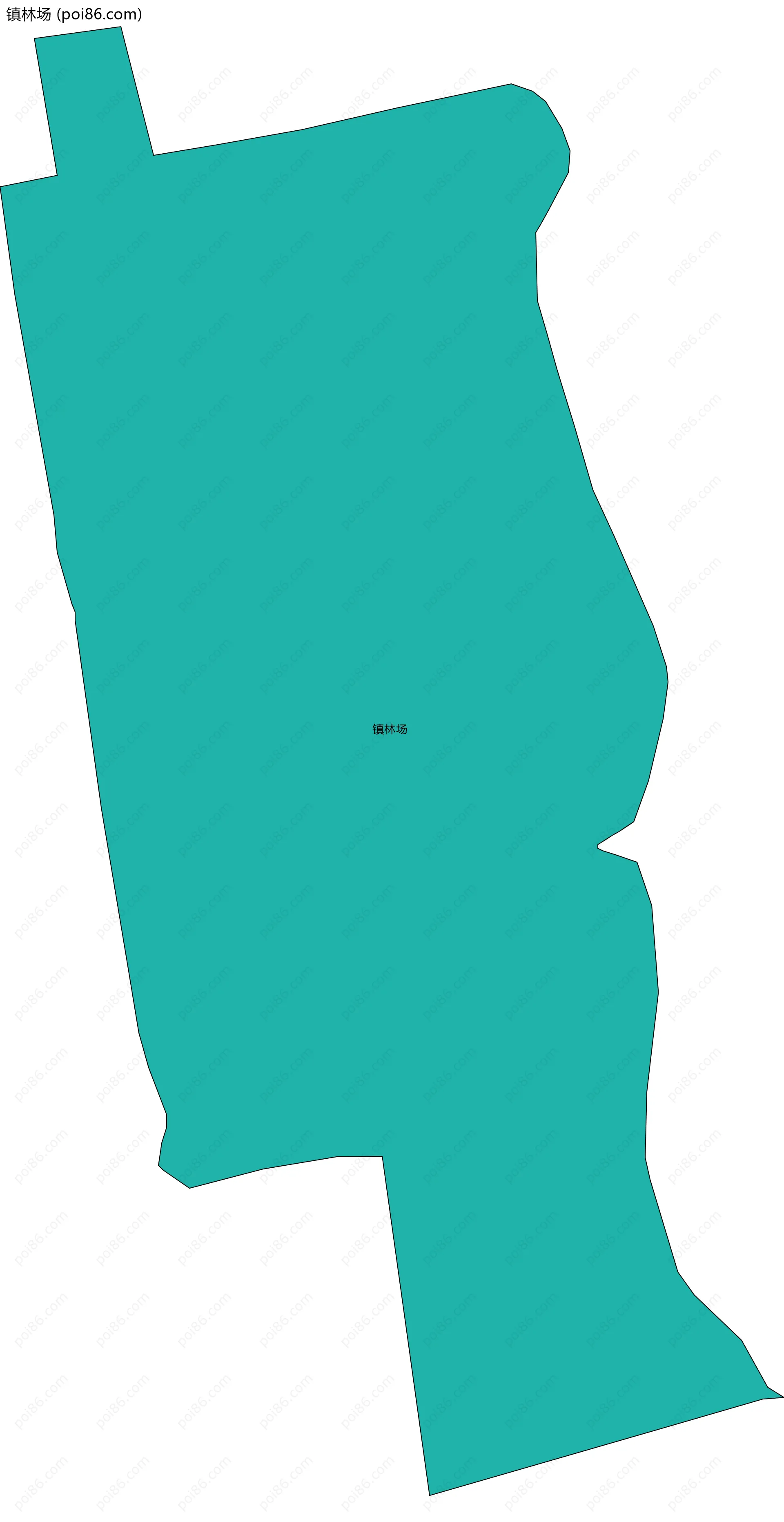 镇林场边界地图