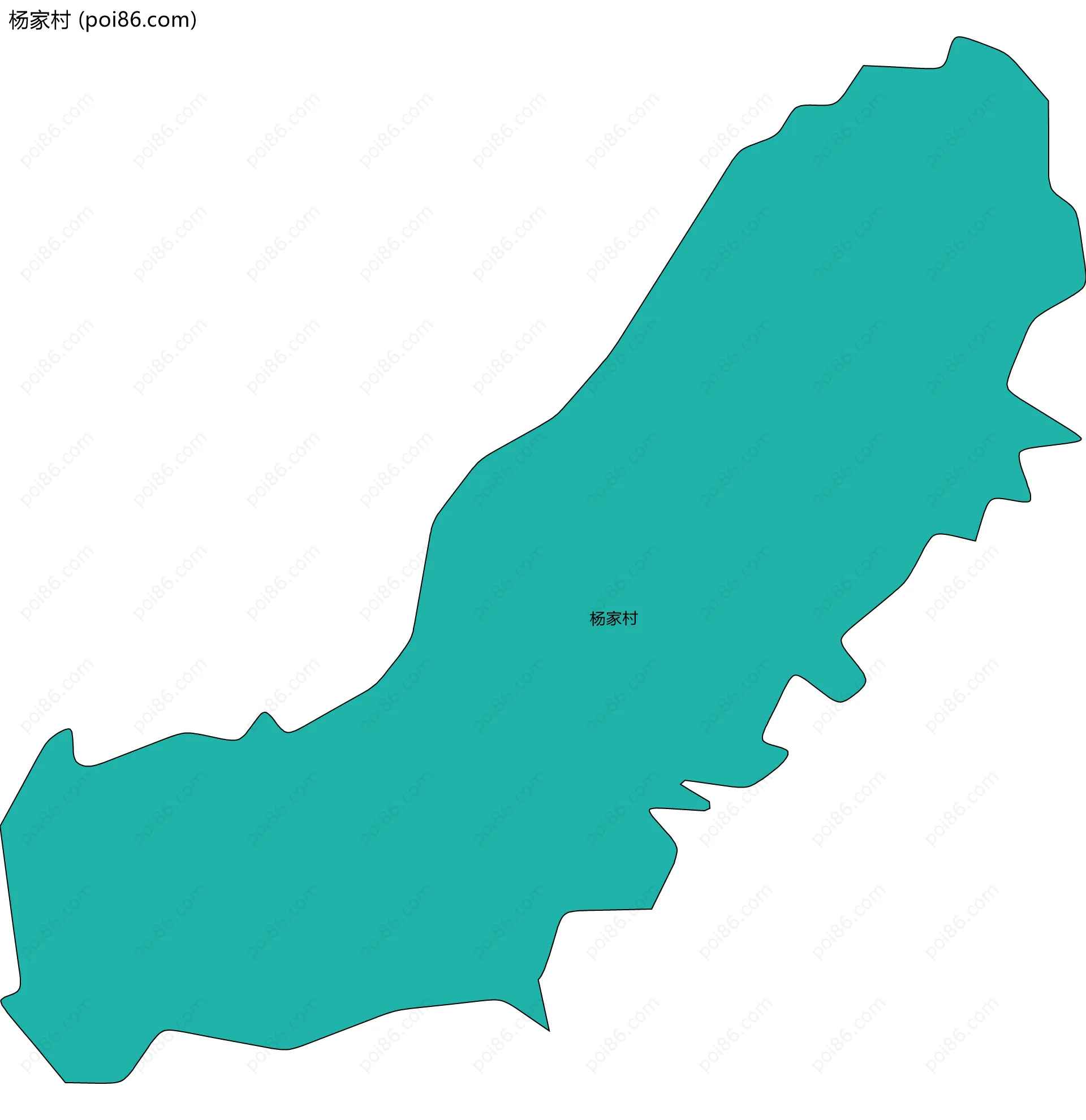 杨家村边界地图