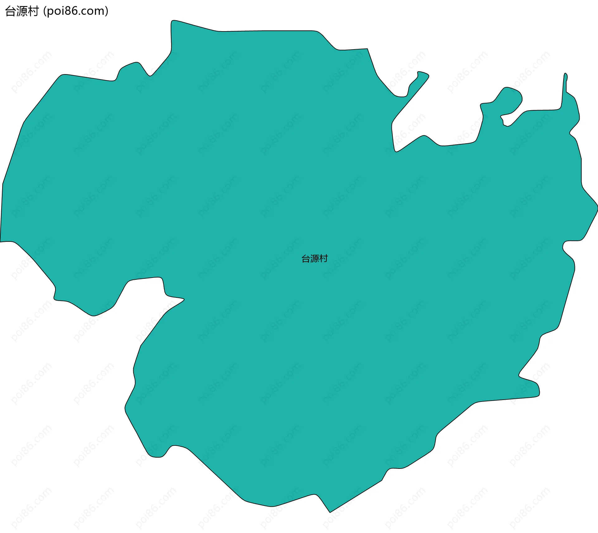 台源村边界地图