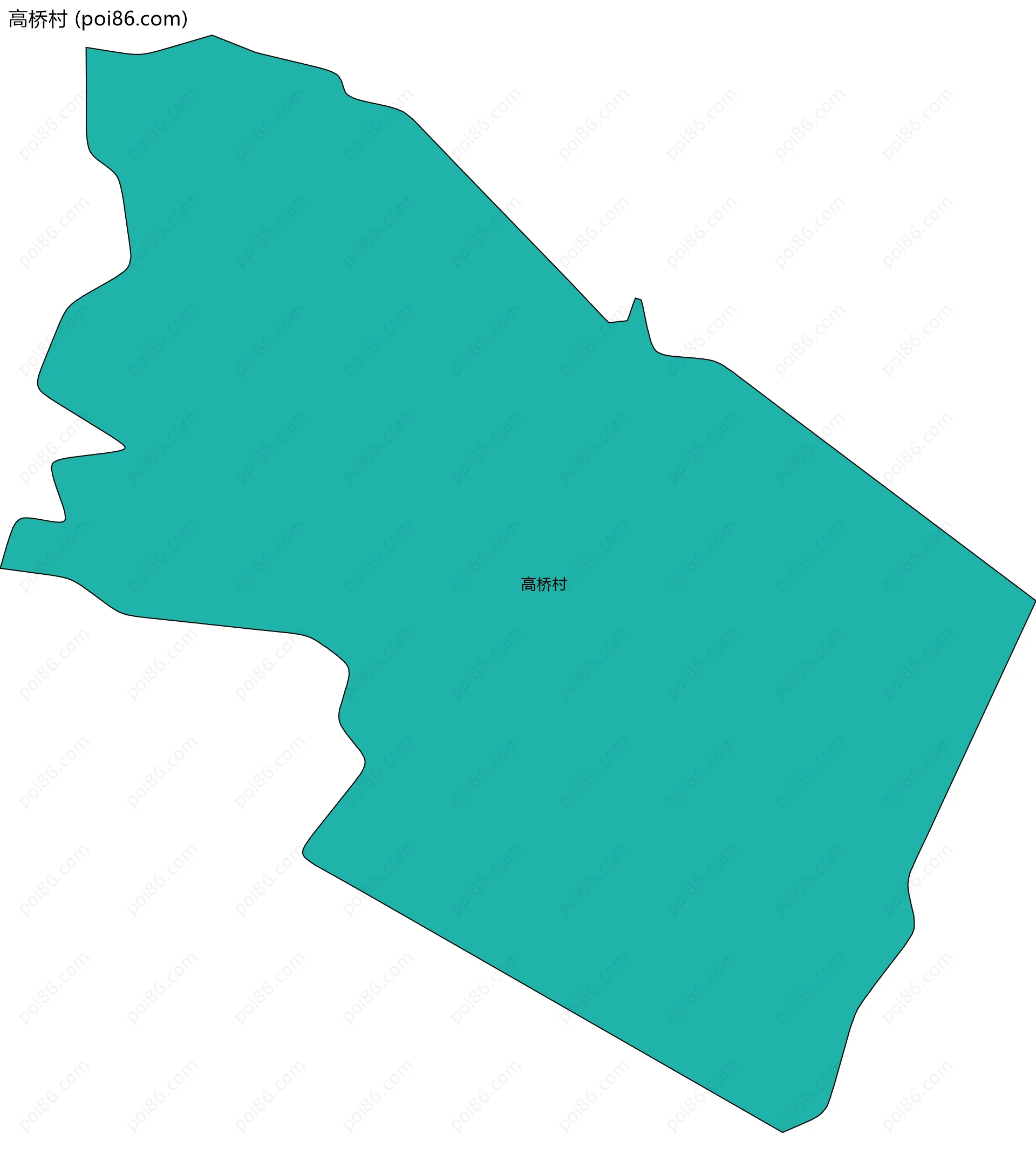 高桥村边界地图