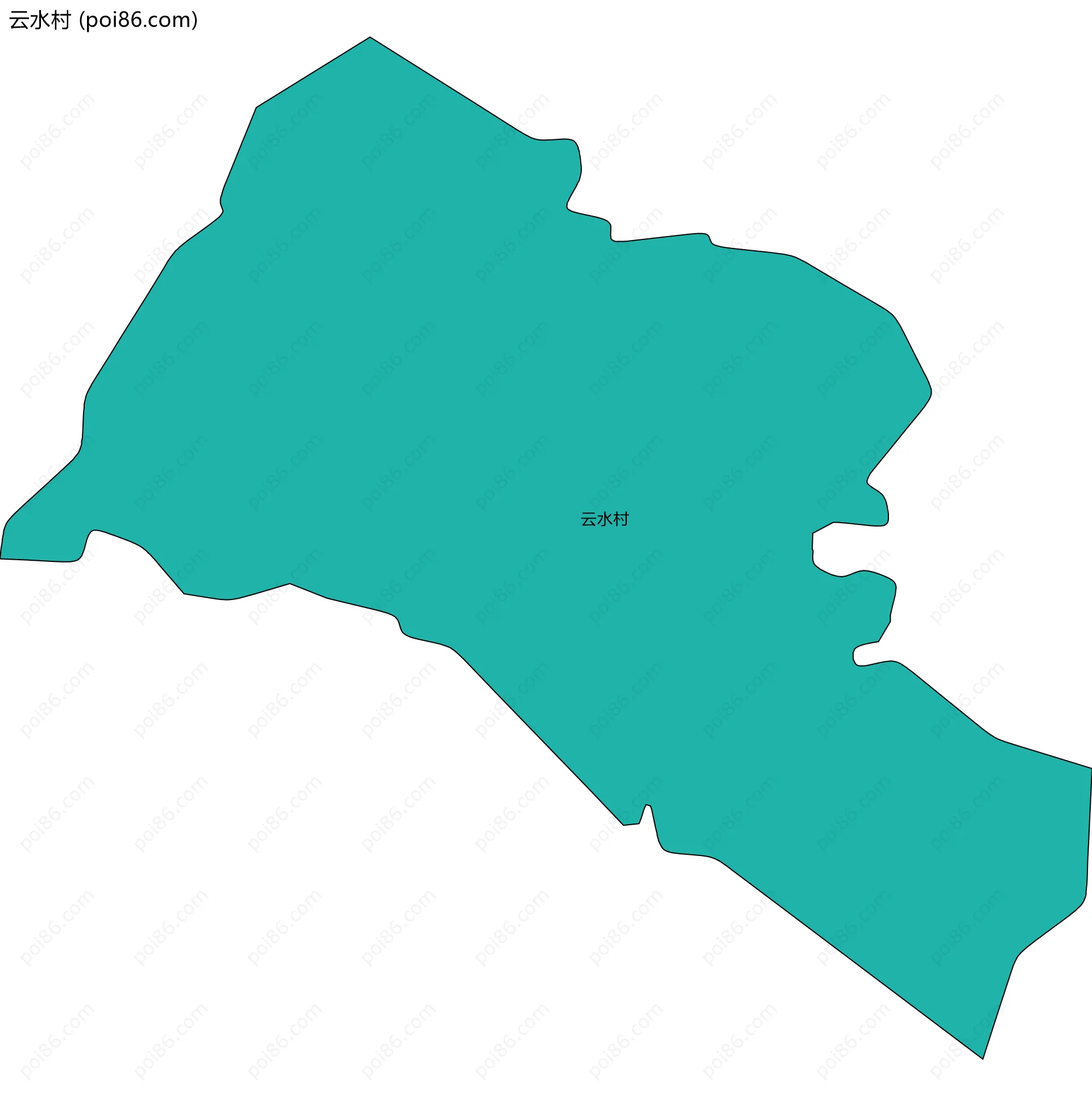 云水村边界地图