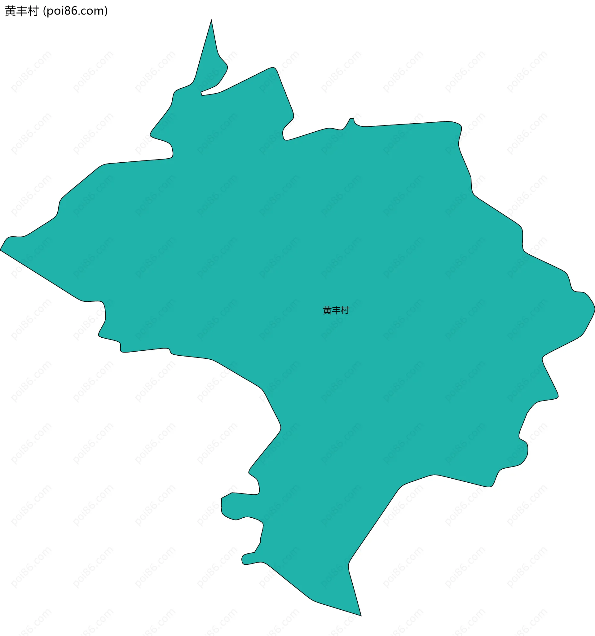 黄丰村边界地图