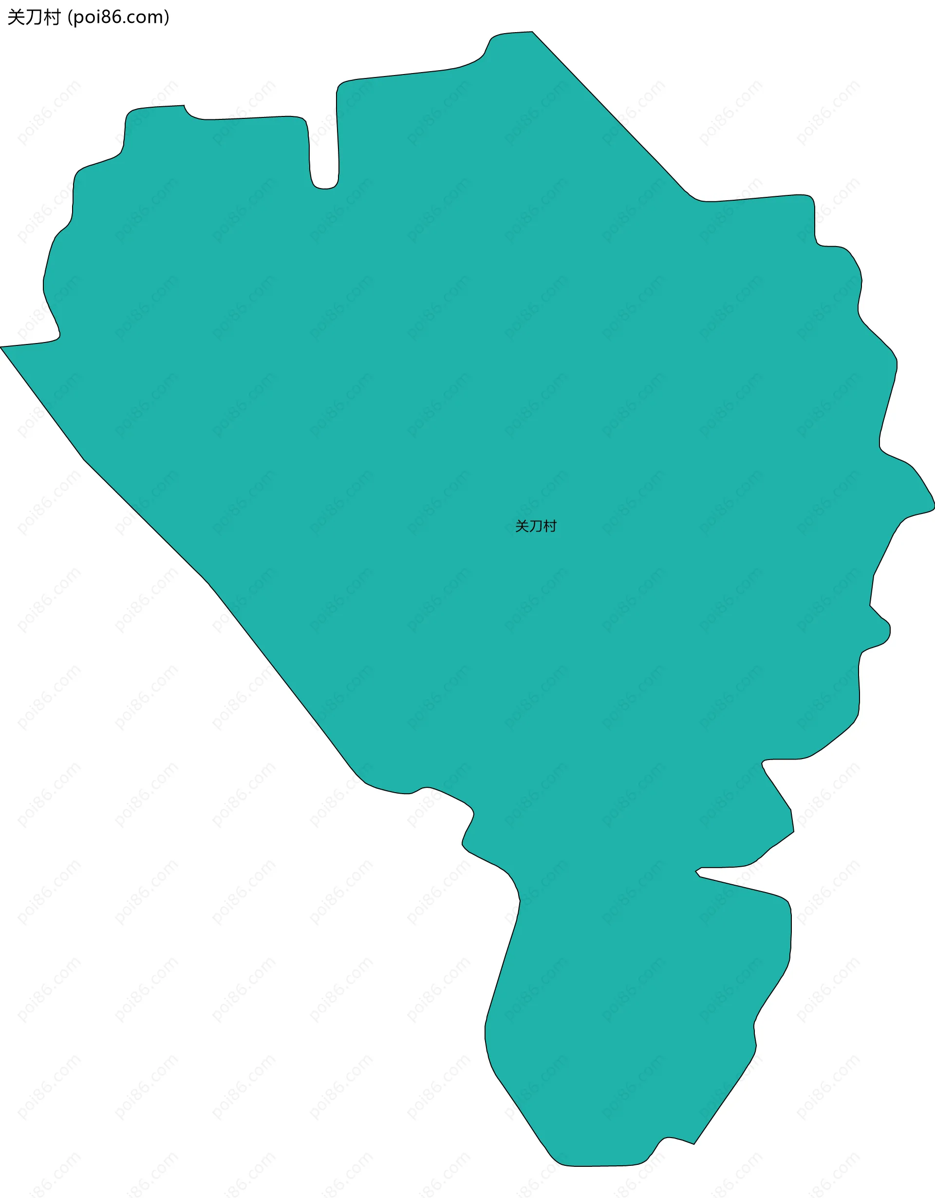 关刀村边界地图
