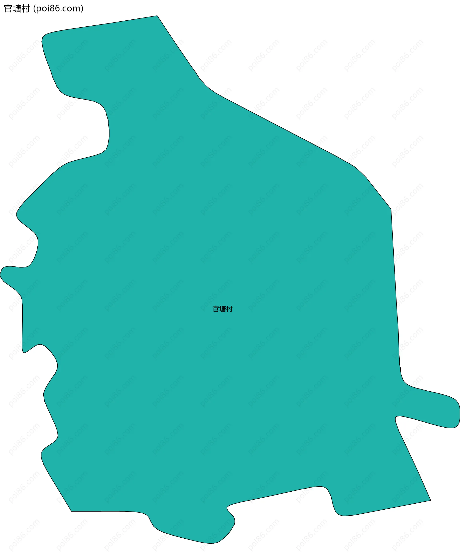 官塘村边界地图