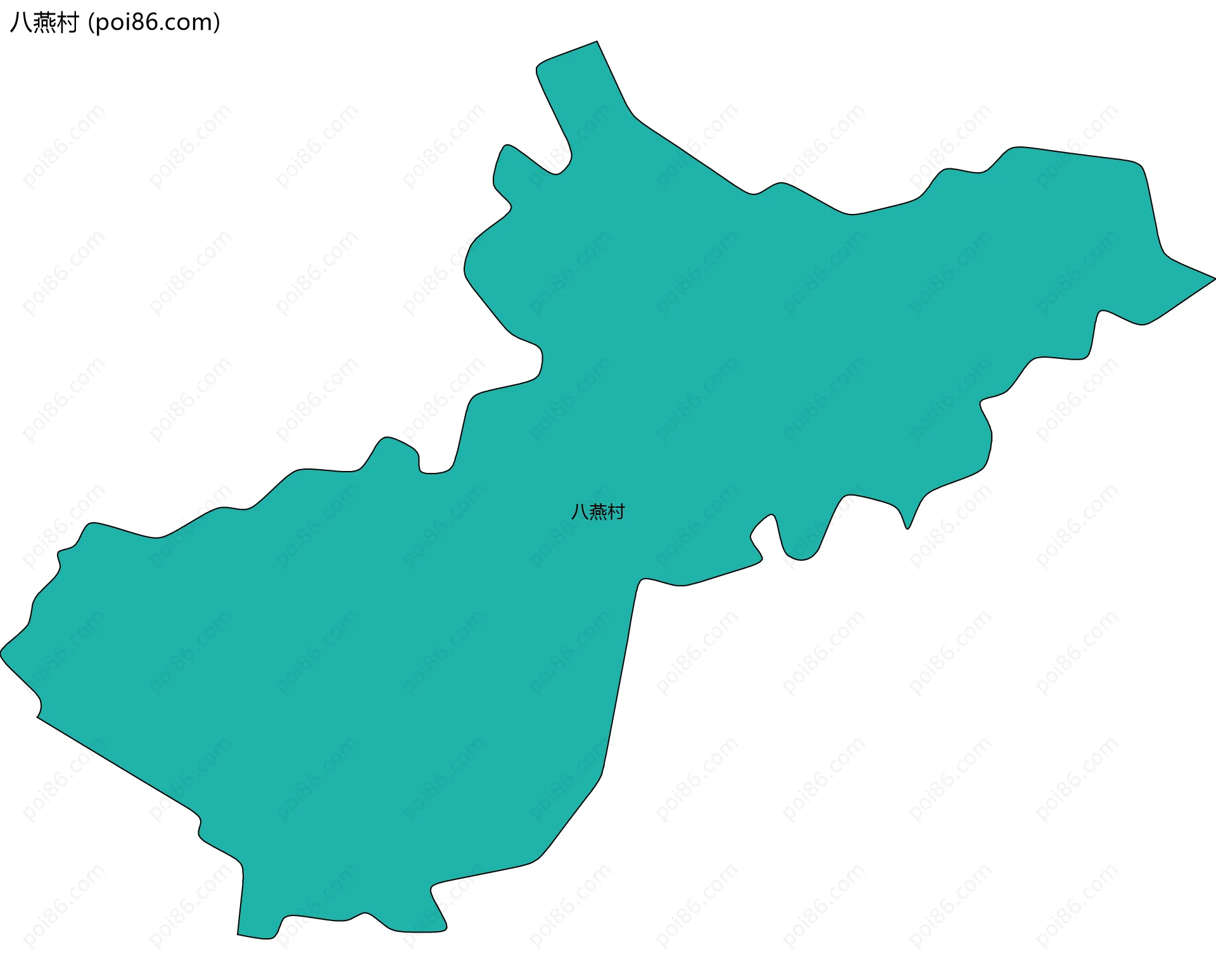 八燕村边界地图