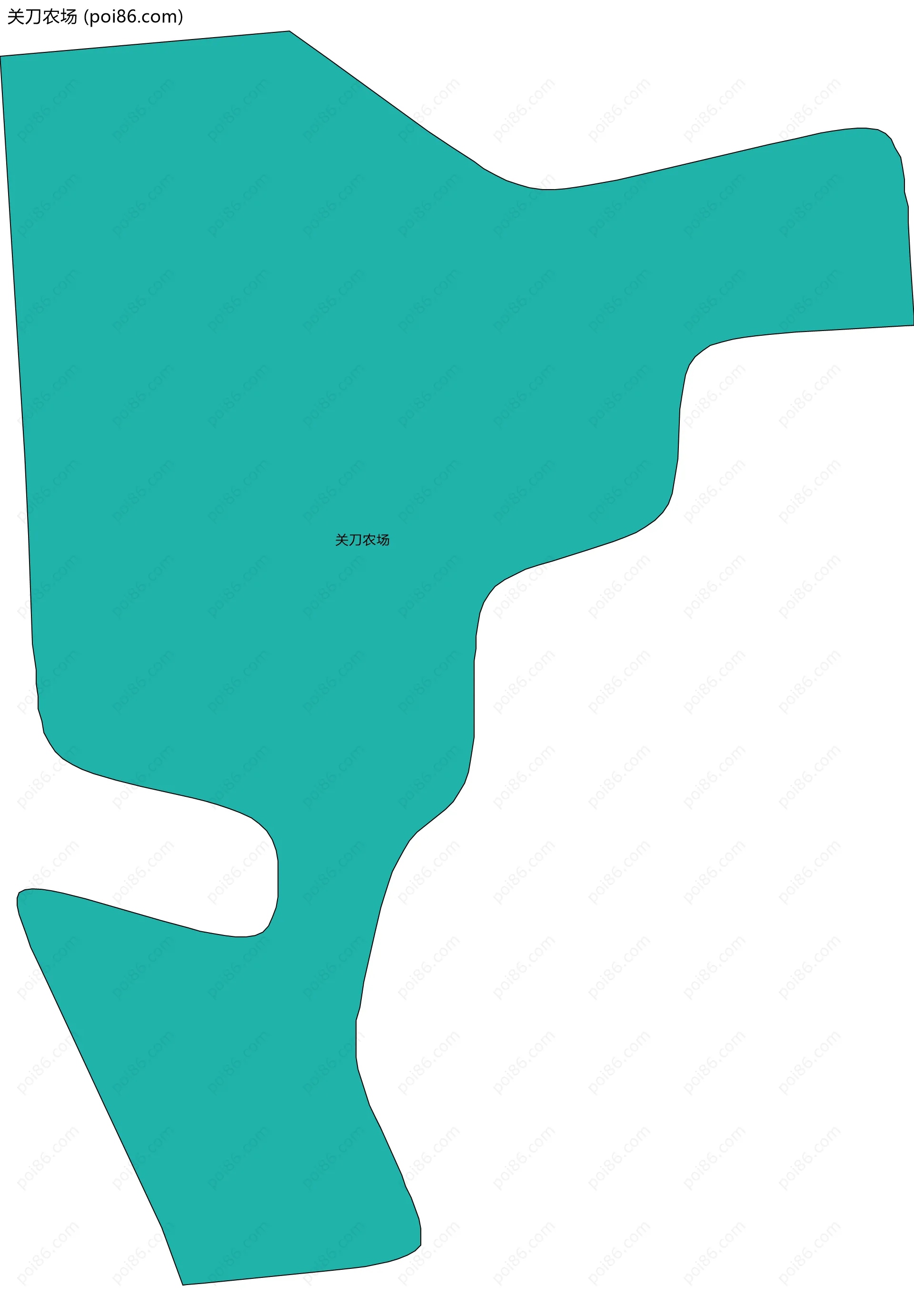 关刀农场边界地图