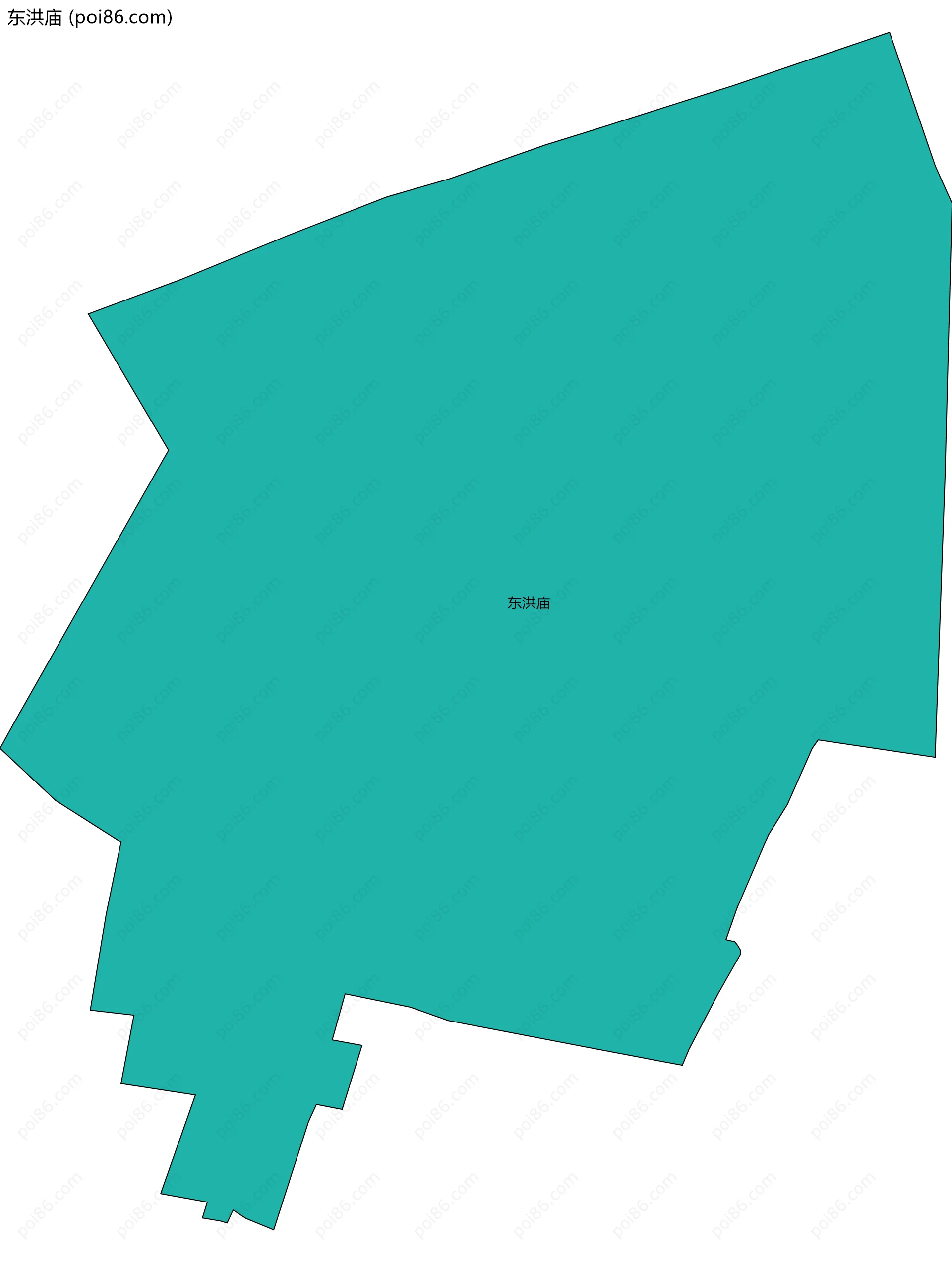 东洪庙边界地图