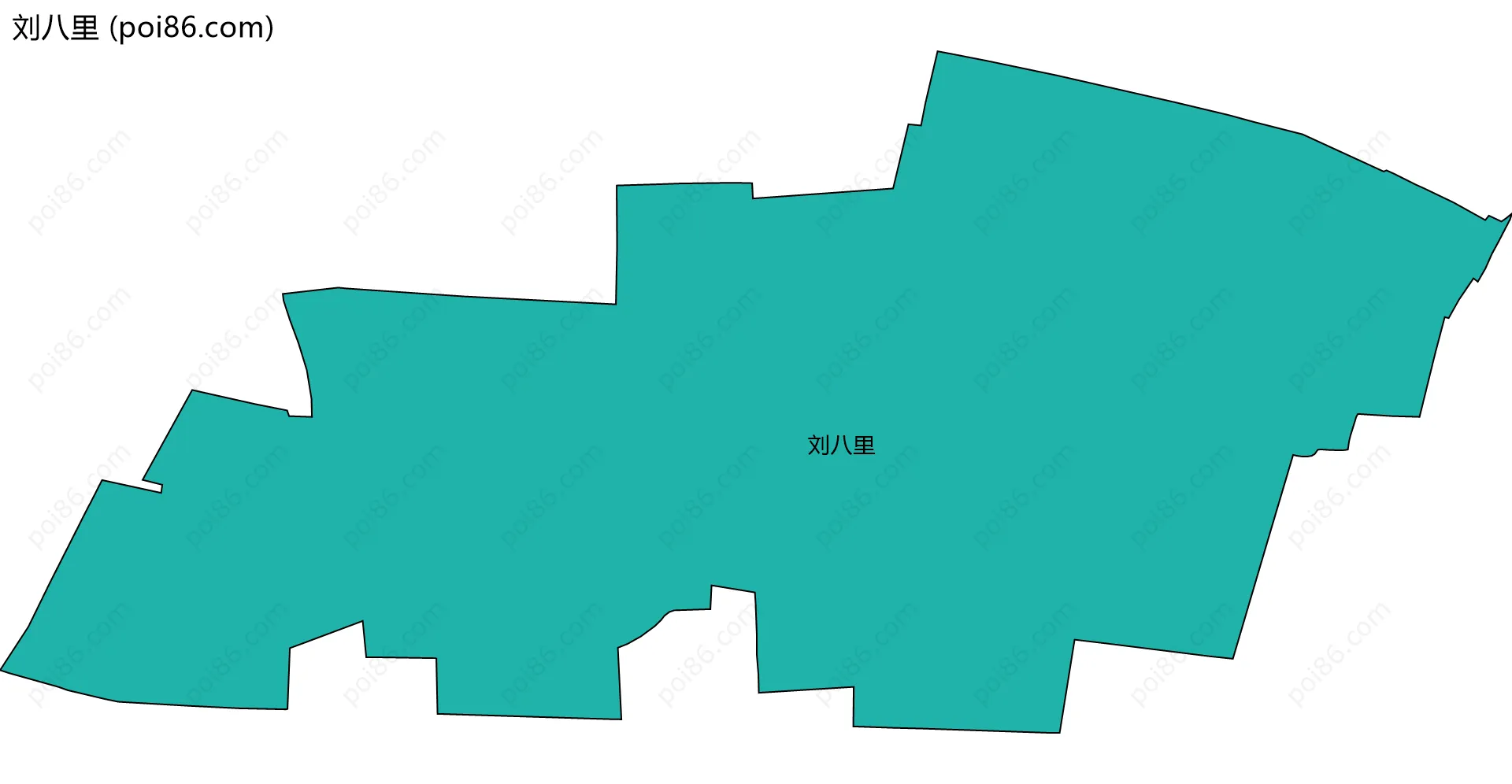 刘八里边界地图