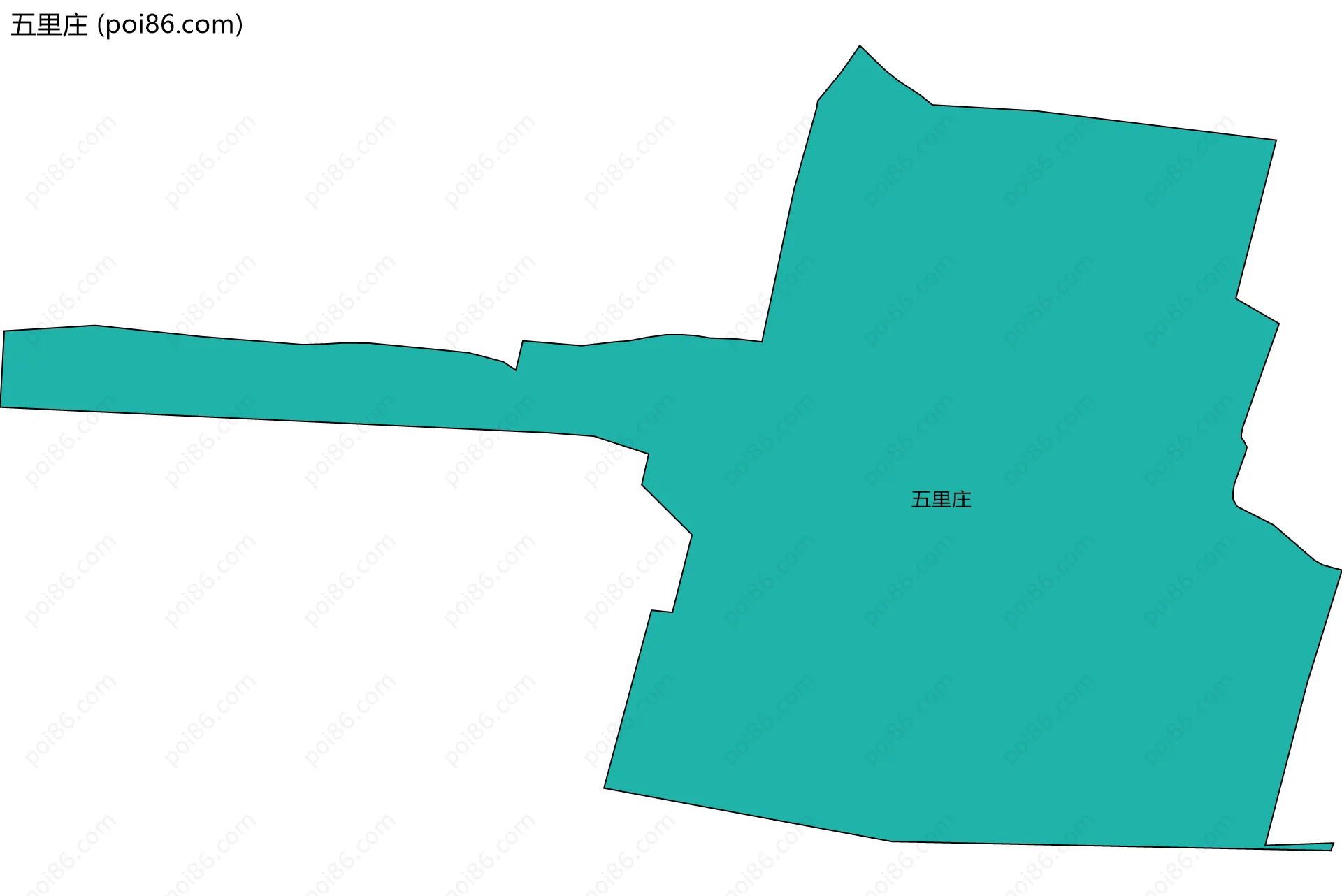 五里庄边界地图