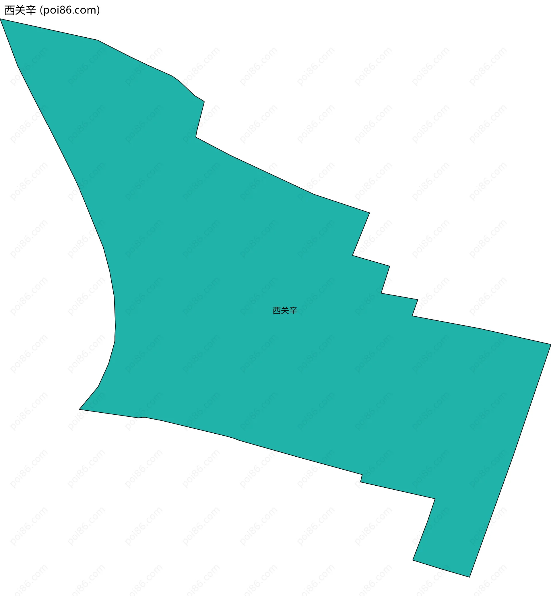 西关辛边界地图