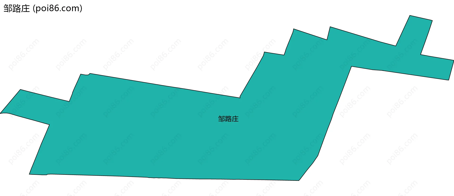 邹路庄边界地图