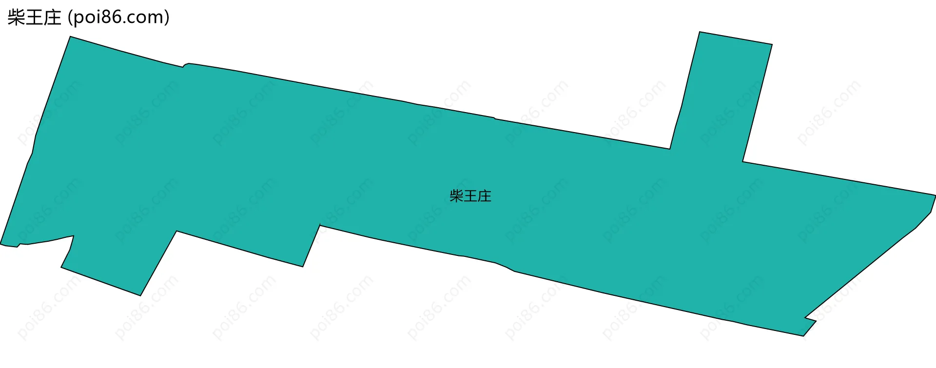 柴王庄边界地图