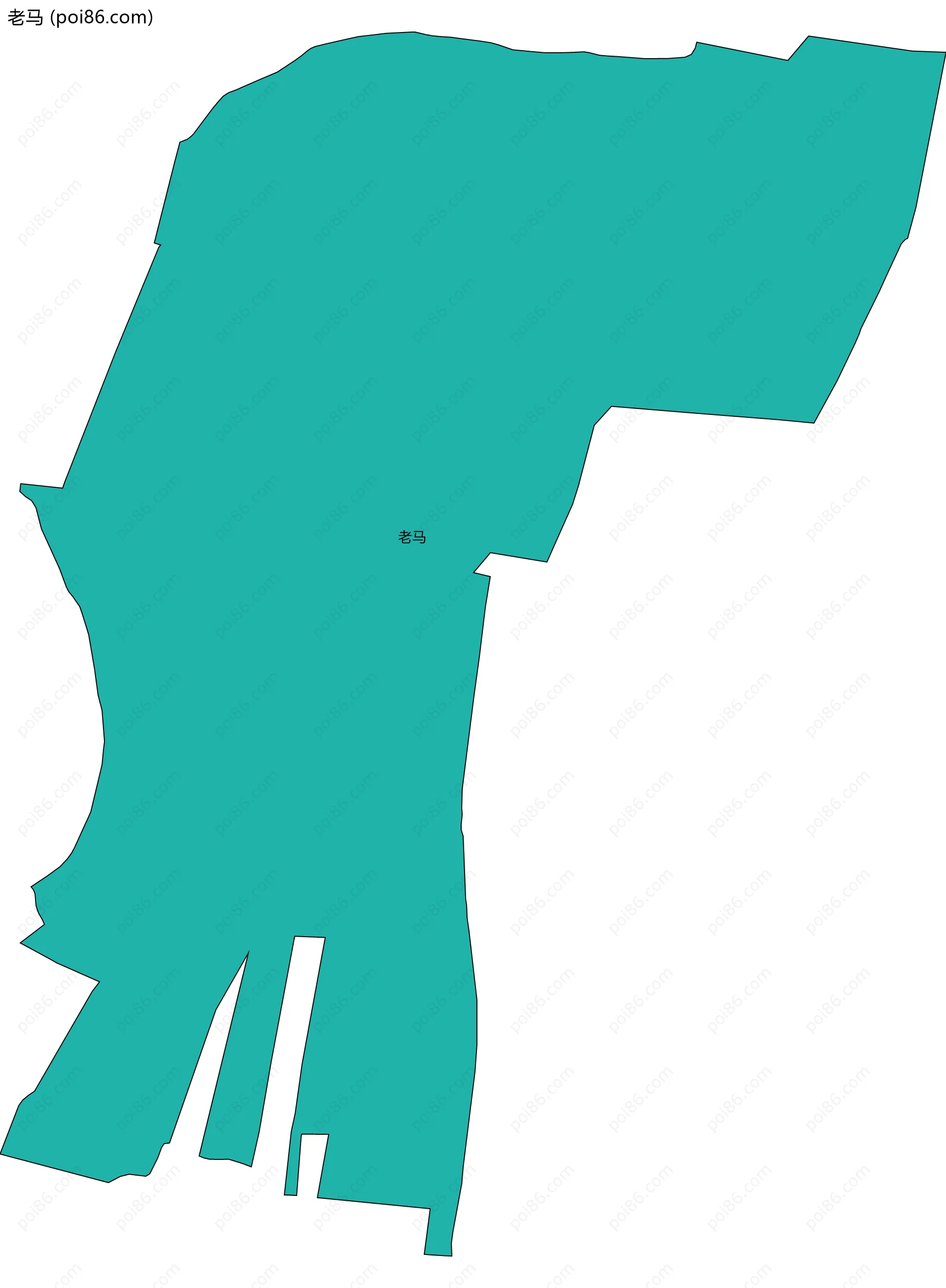 老马边界地图