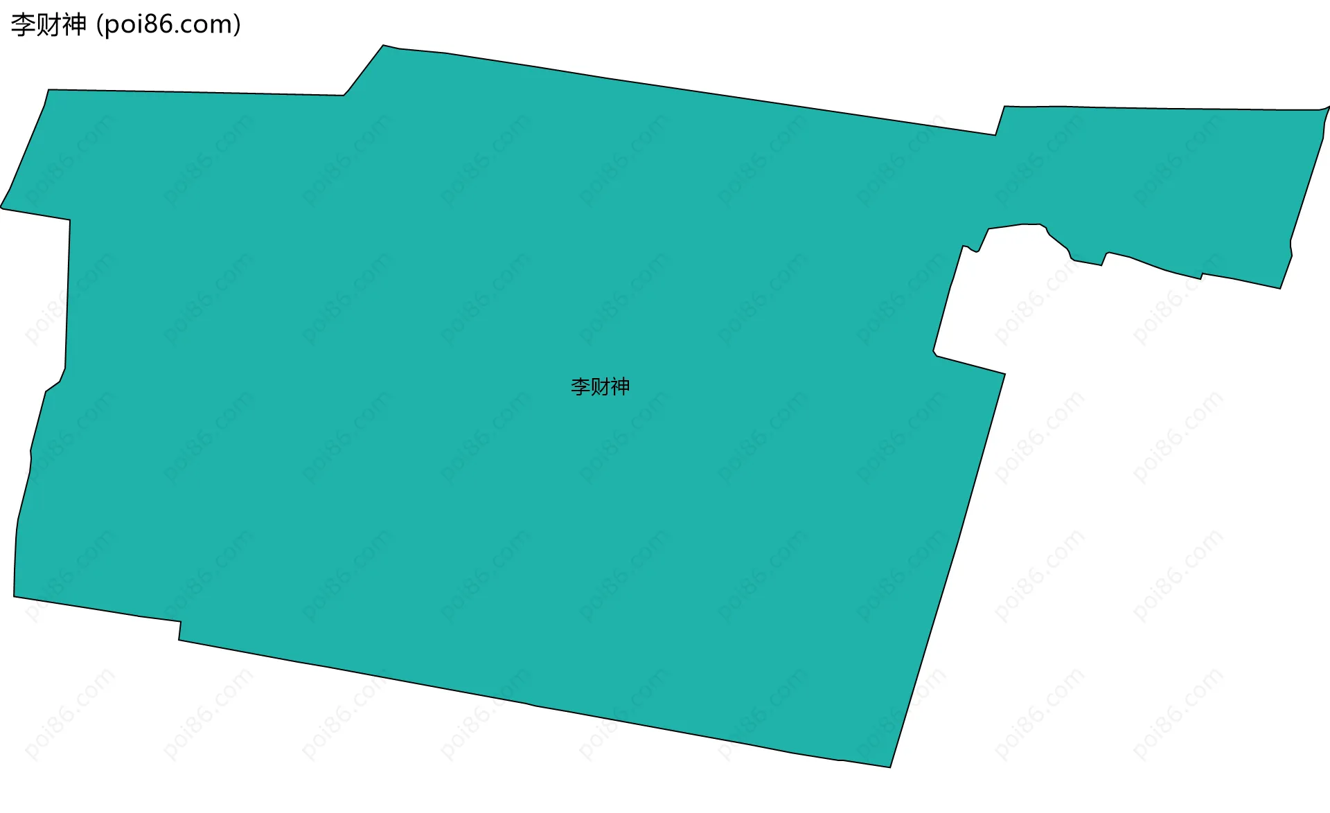 李财神边界地图