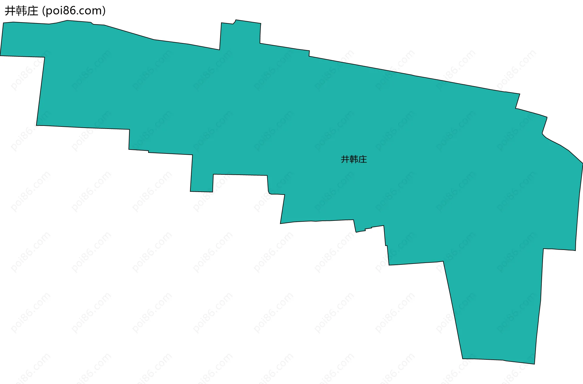 井韩庄边界地图