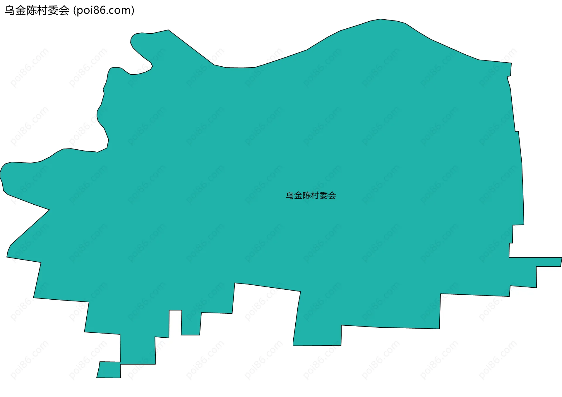 乌金陈村委会边界地图