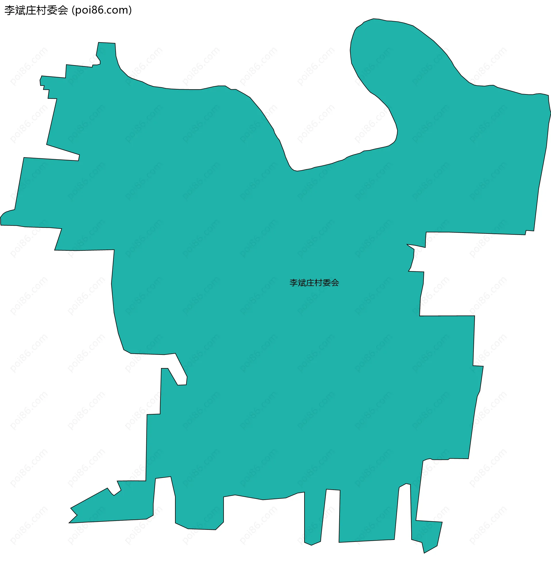 李斌庄村委会边界地图