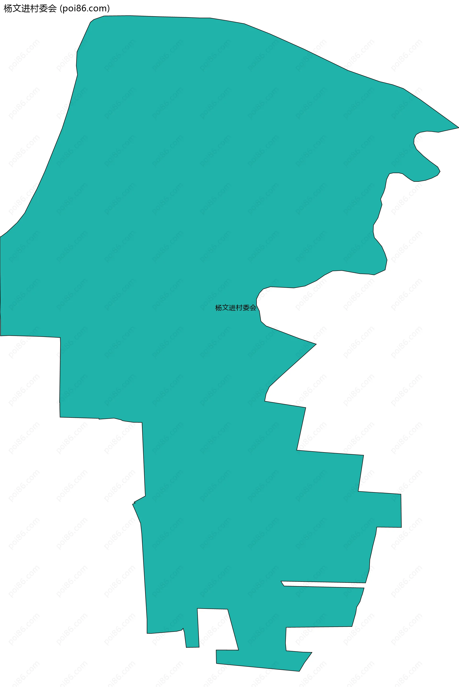 杨文进村委会边界地图