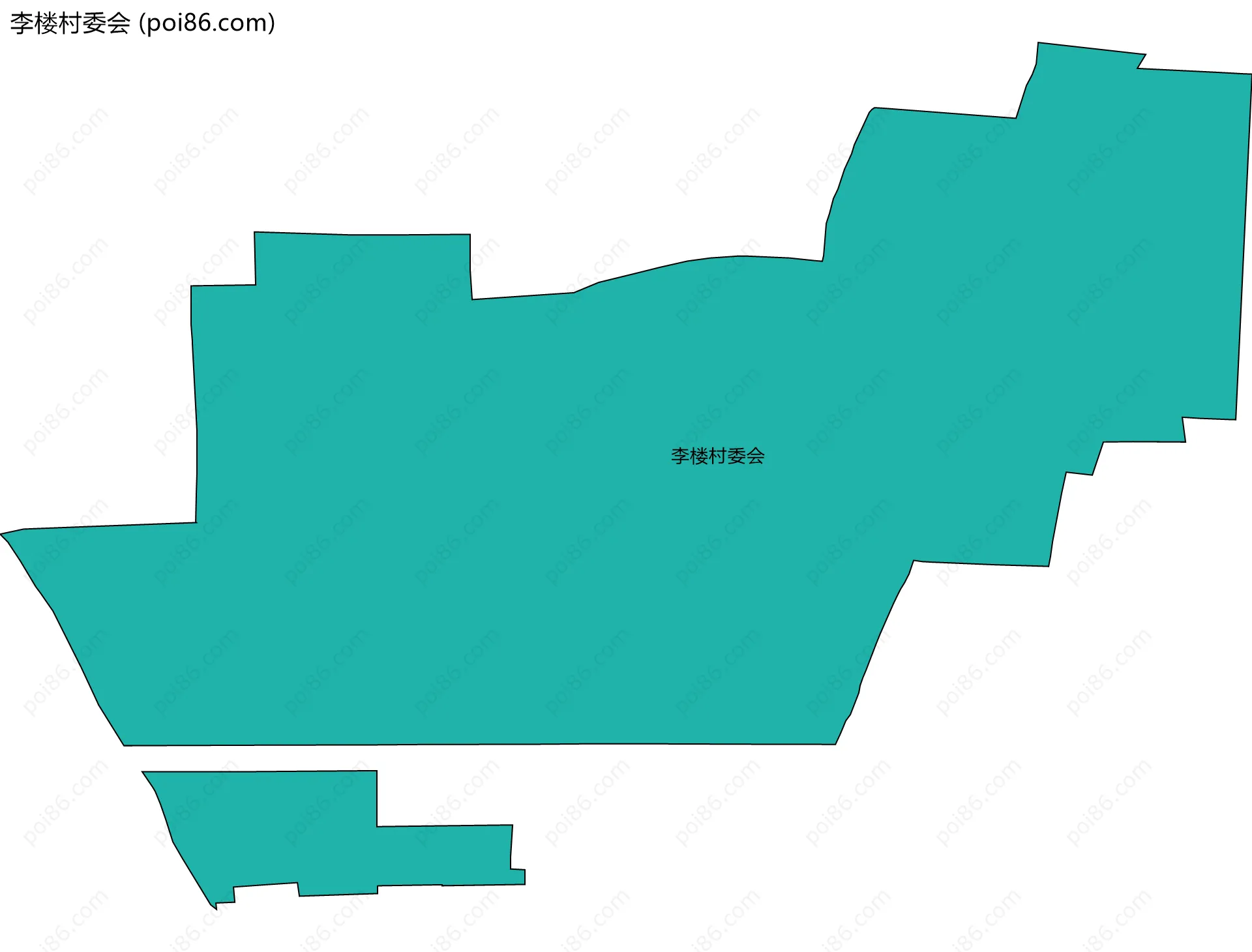 李楼村委会边界地图