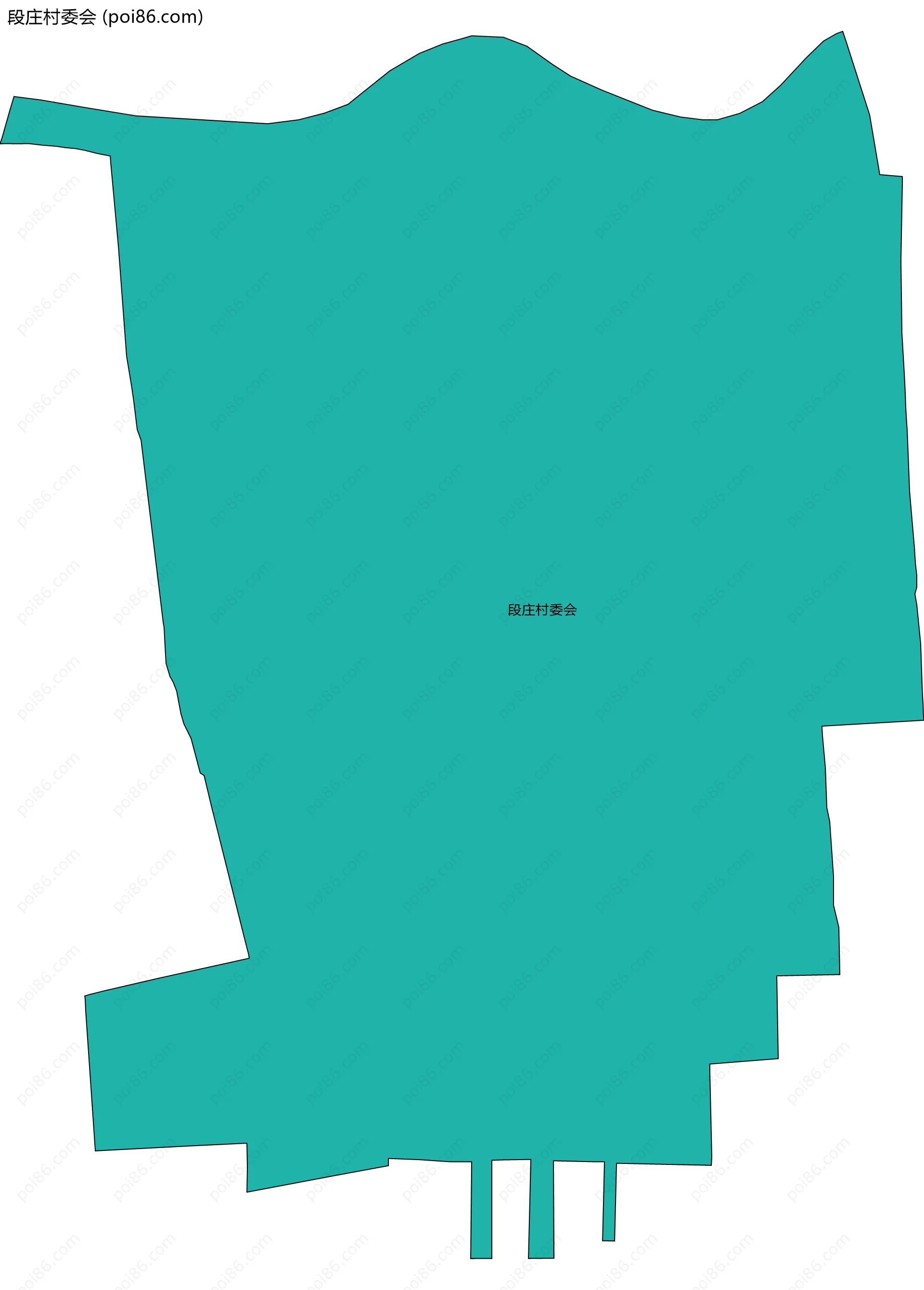 段庄村委会边界地图