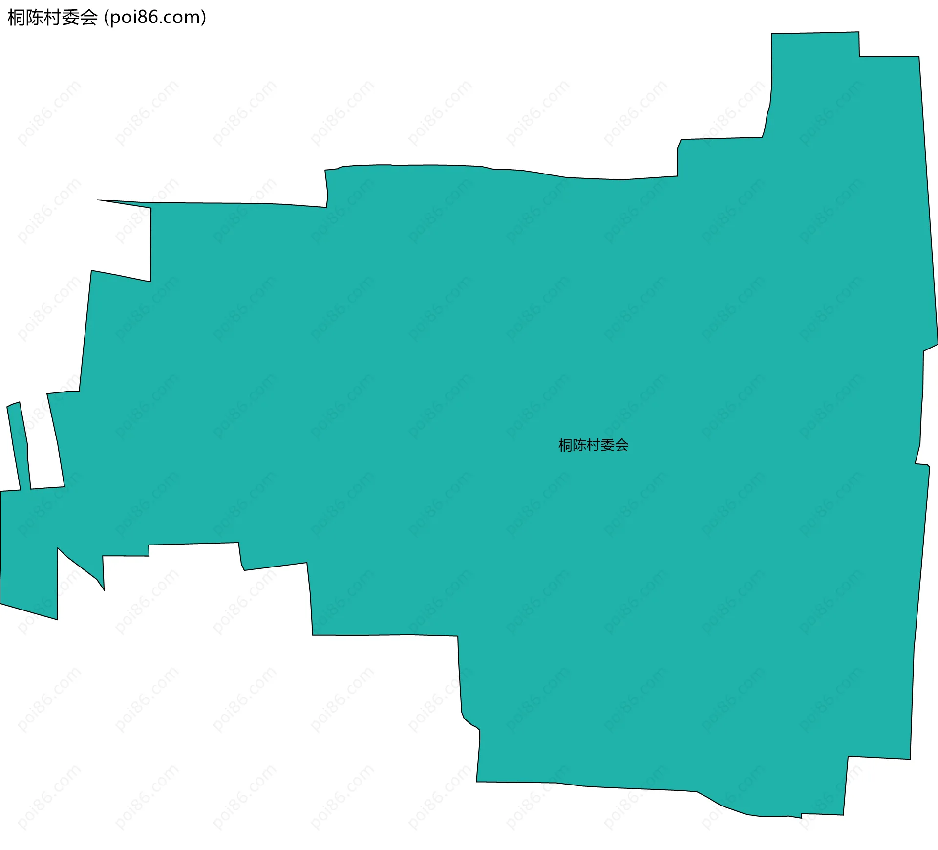 桐陈村委会边界地图