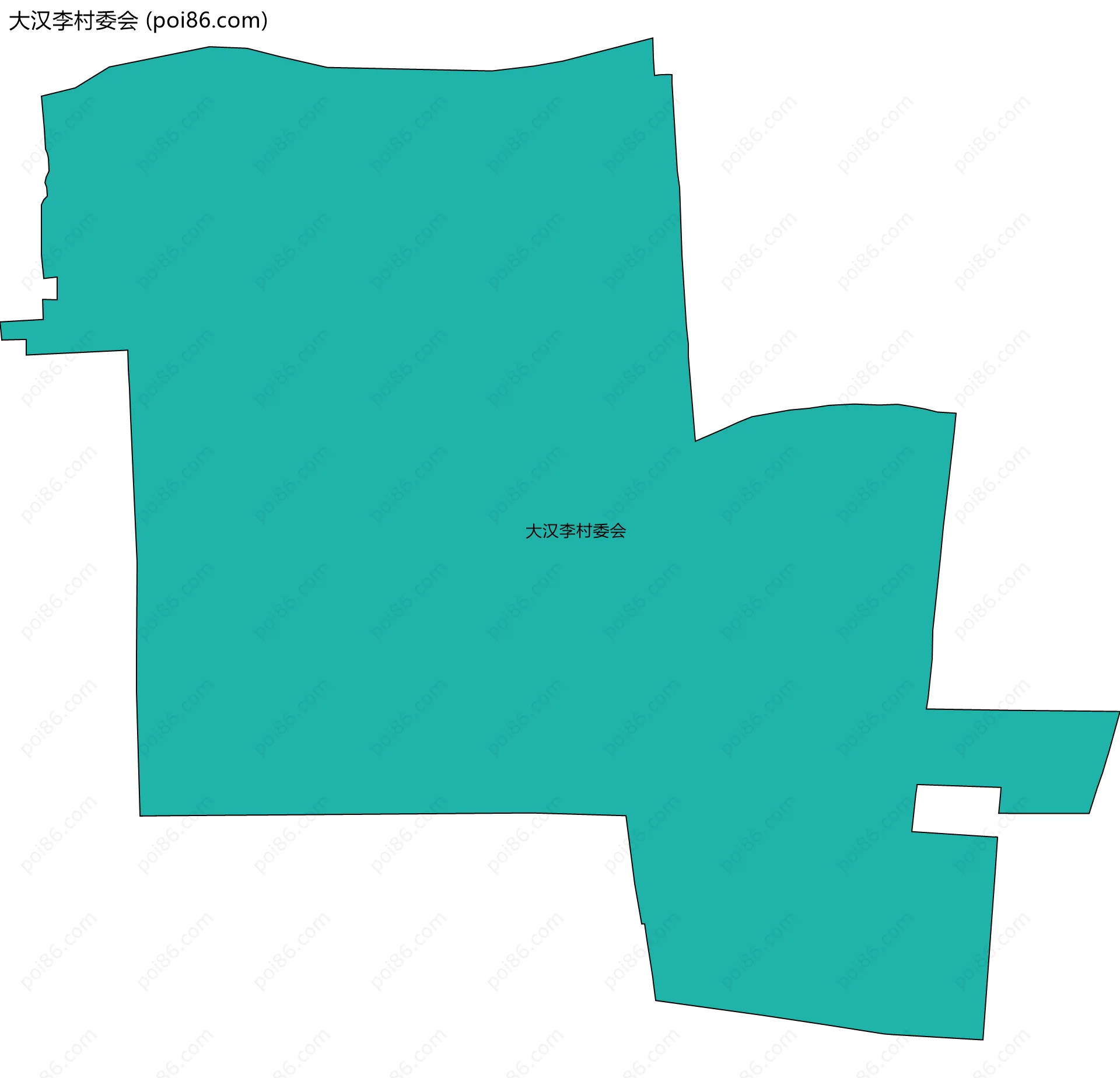 大汉李村委会边界地图